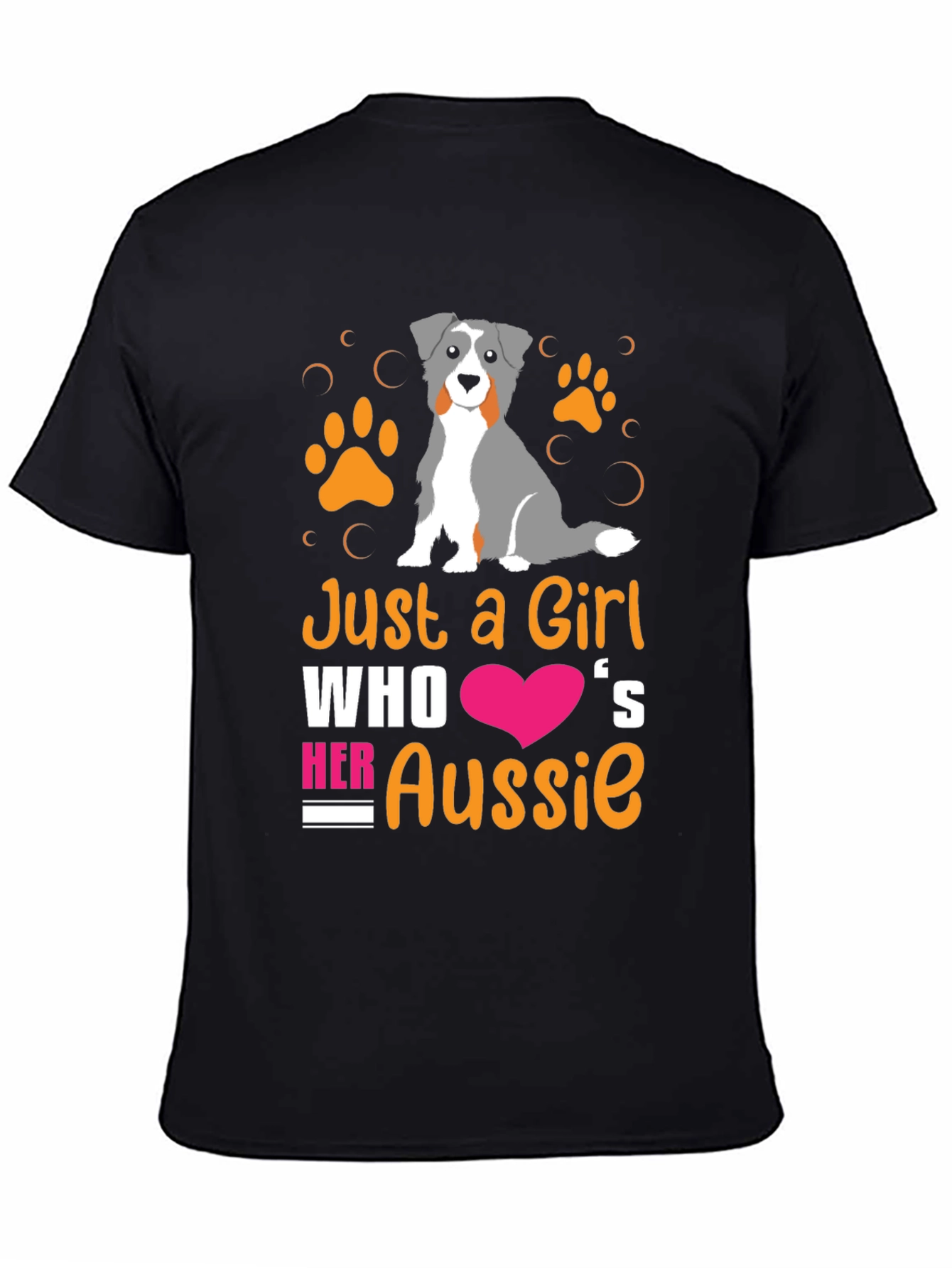 Just a Girl Who Loves Her Aussie T-Shirt
