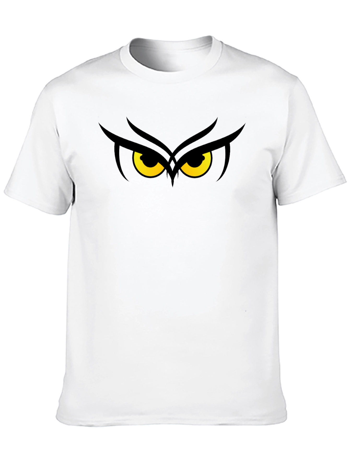 Owl Eyes Graphic T-Shirt - Black Cotton Tee