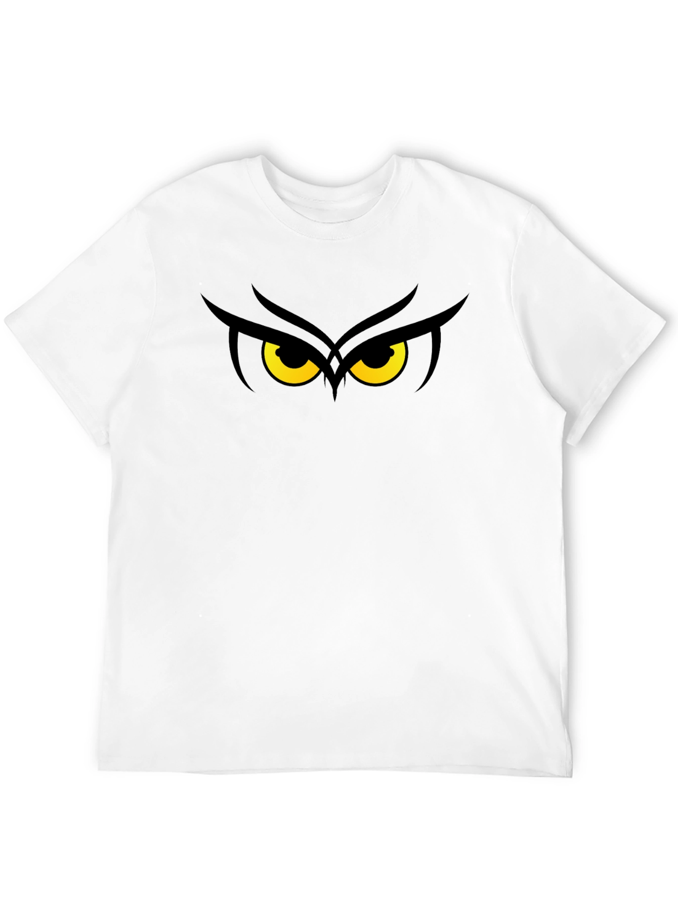 Owl Eyes Graphic T-Shirt - Black Cotton Tee