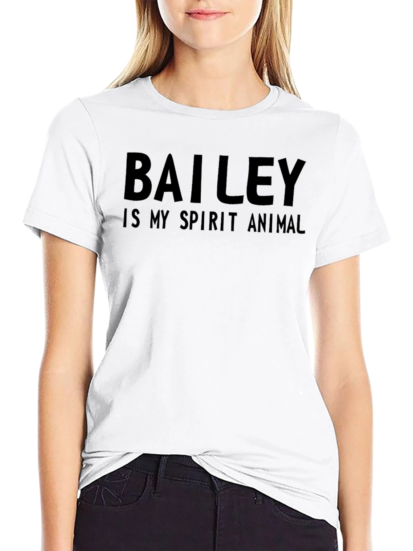 Bailey is My Spirit Animal Graphic Tee - Black