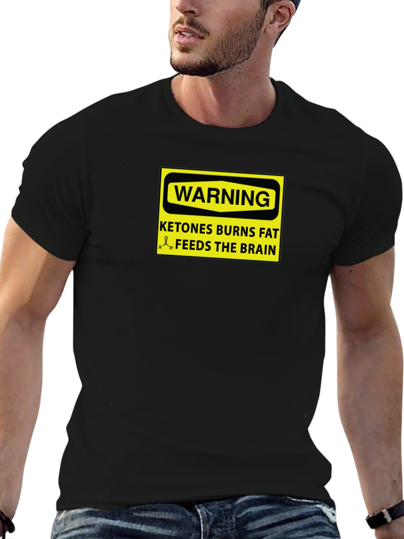 Ketones Burn Fat Graphic Tee - Black