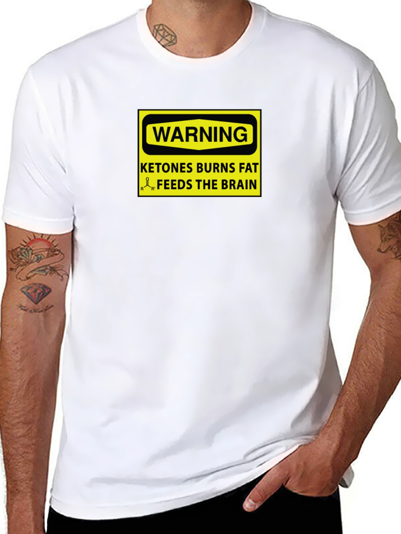 Ketones Burn Fat Graphic Tee - Black