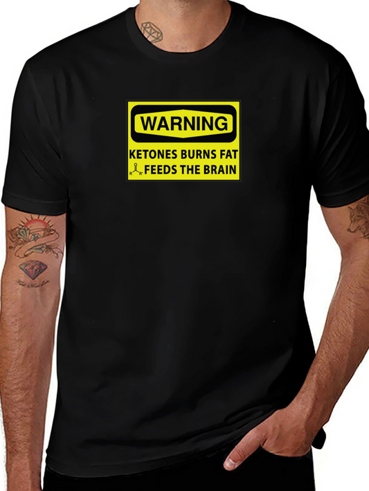 Ketones Burn Fat Graphic Tee - Black