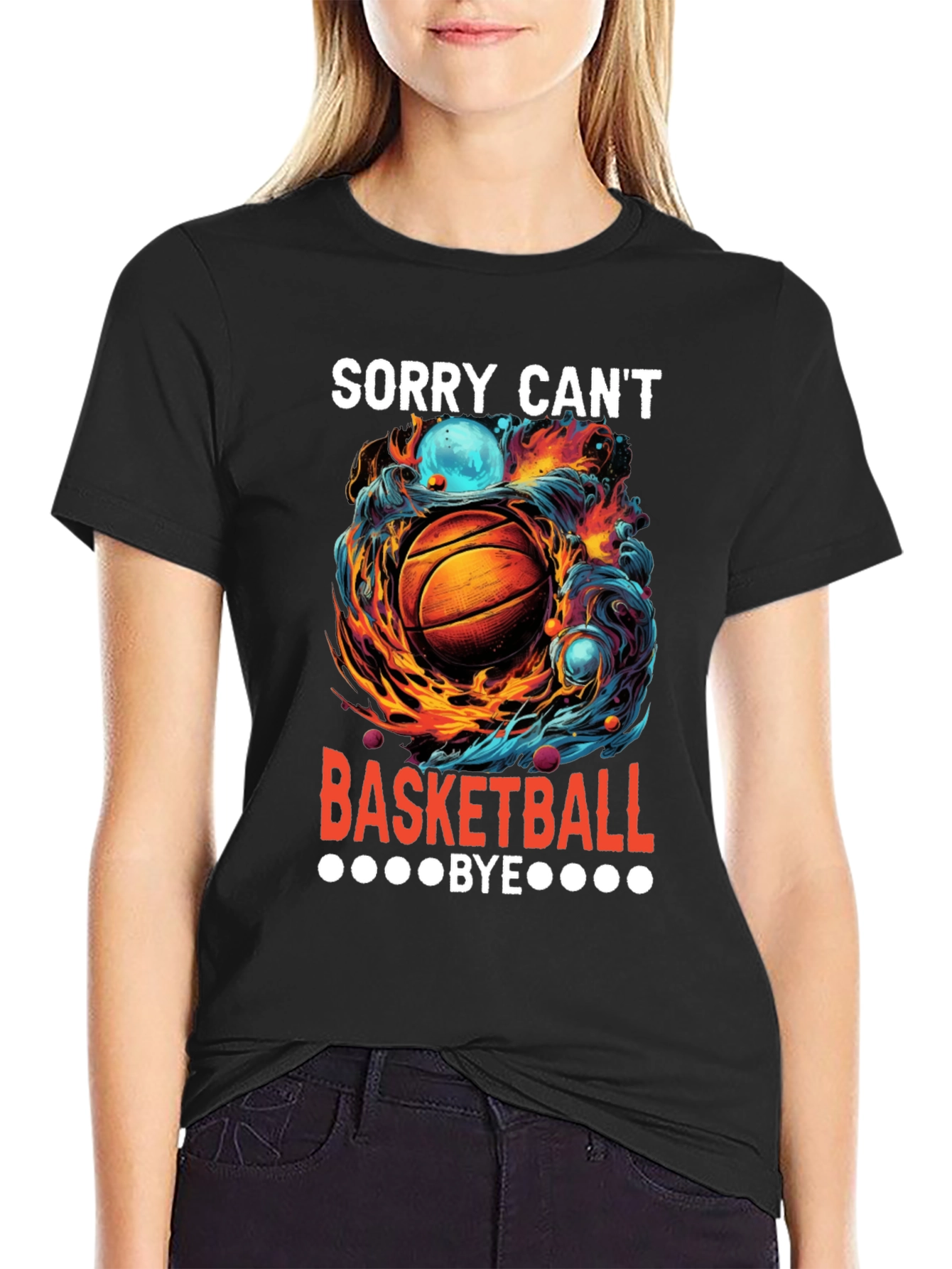 Sorry Cant Basketball Bye Graphic Tee