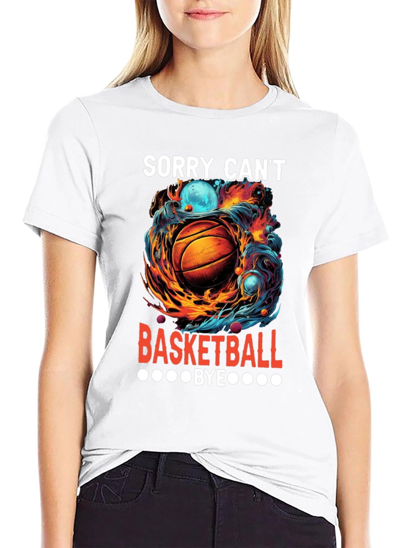 Sorry Cant Basketball Bye Graphic Tee