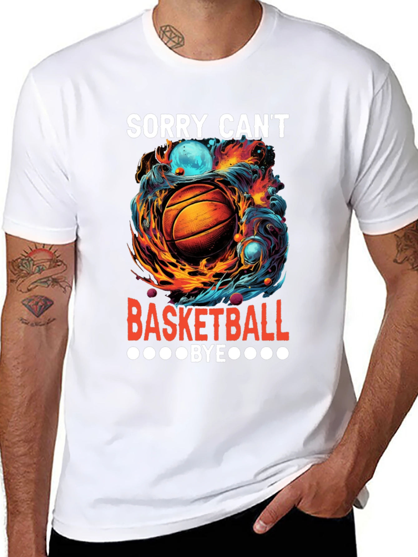 Sorry Cant Basketball Bye Graphic Tee