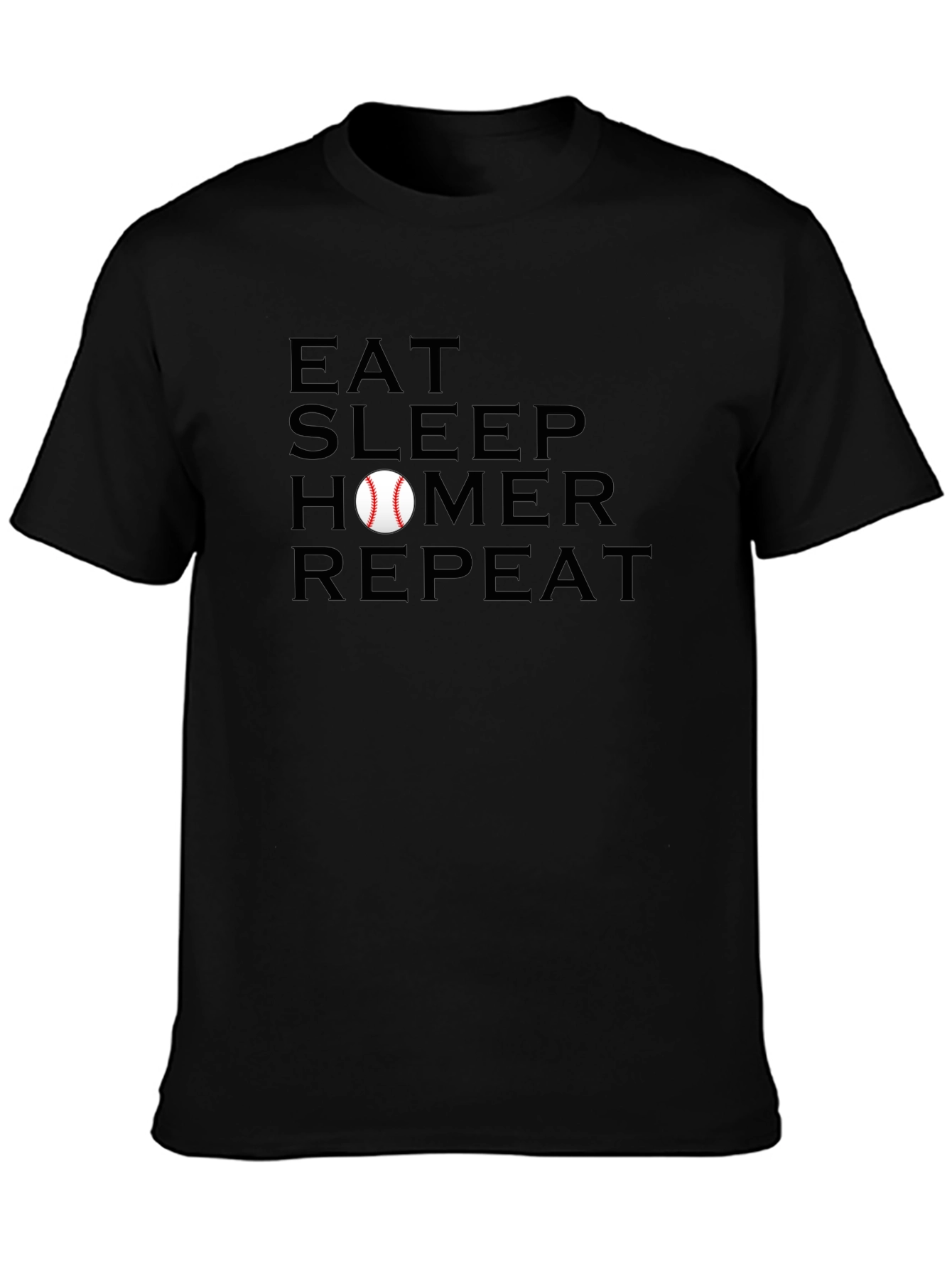 Eat Sleep Homer Repeat Baseball T-Shirt