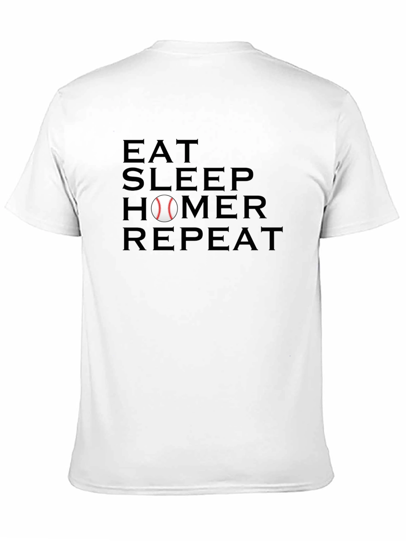 Eat Sleep Homer Repeat Baseball T-Shirt