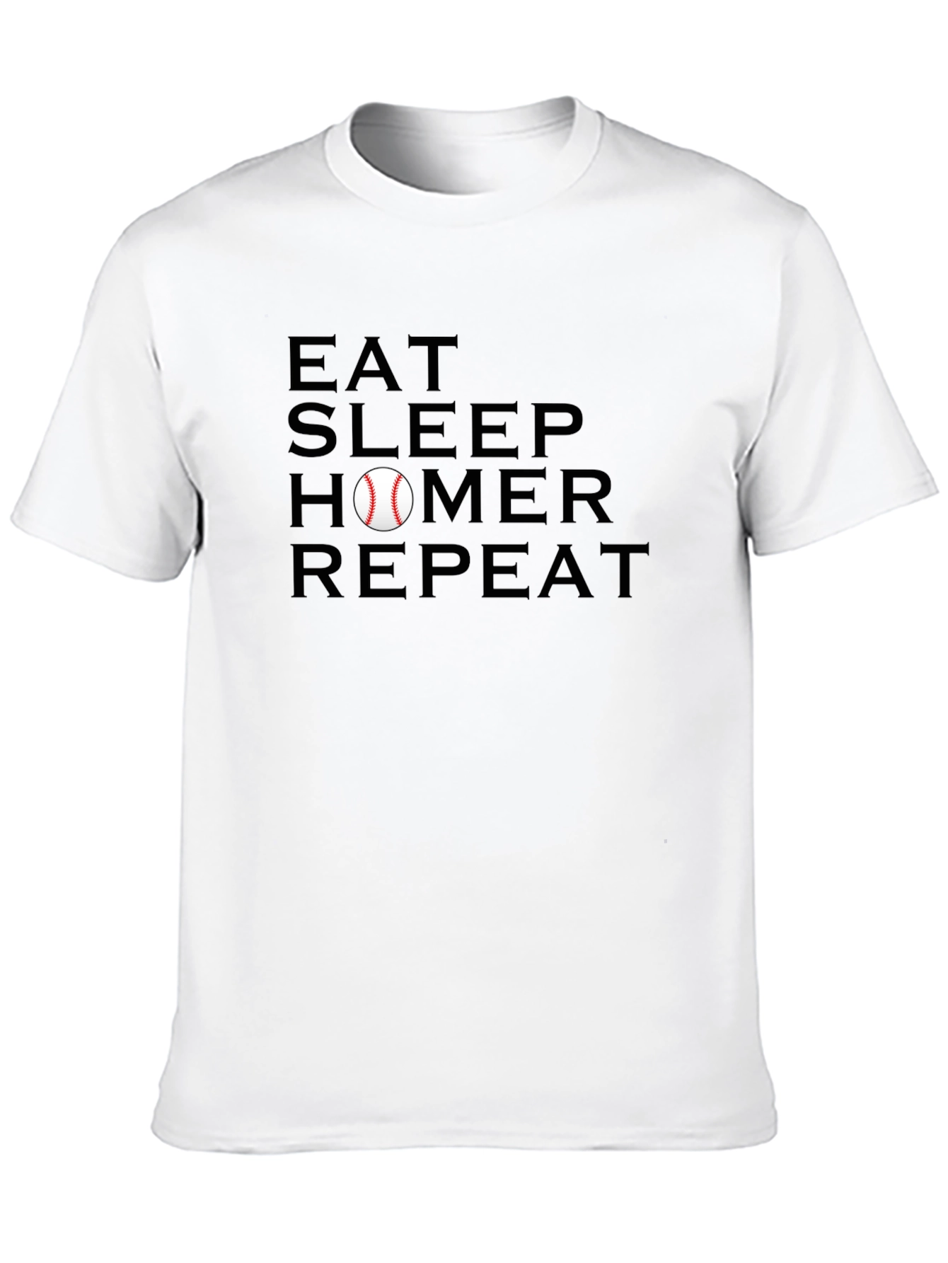 Eat Sleep Homer Repeat Baseball T-Shirt