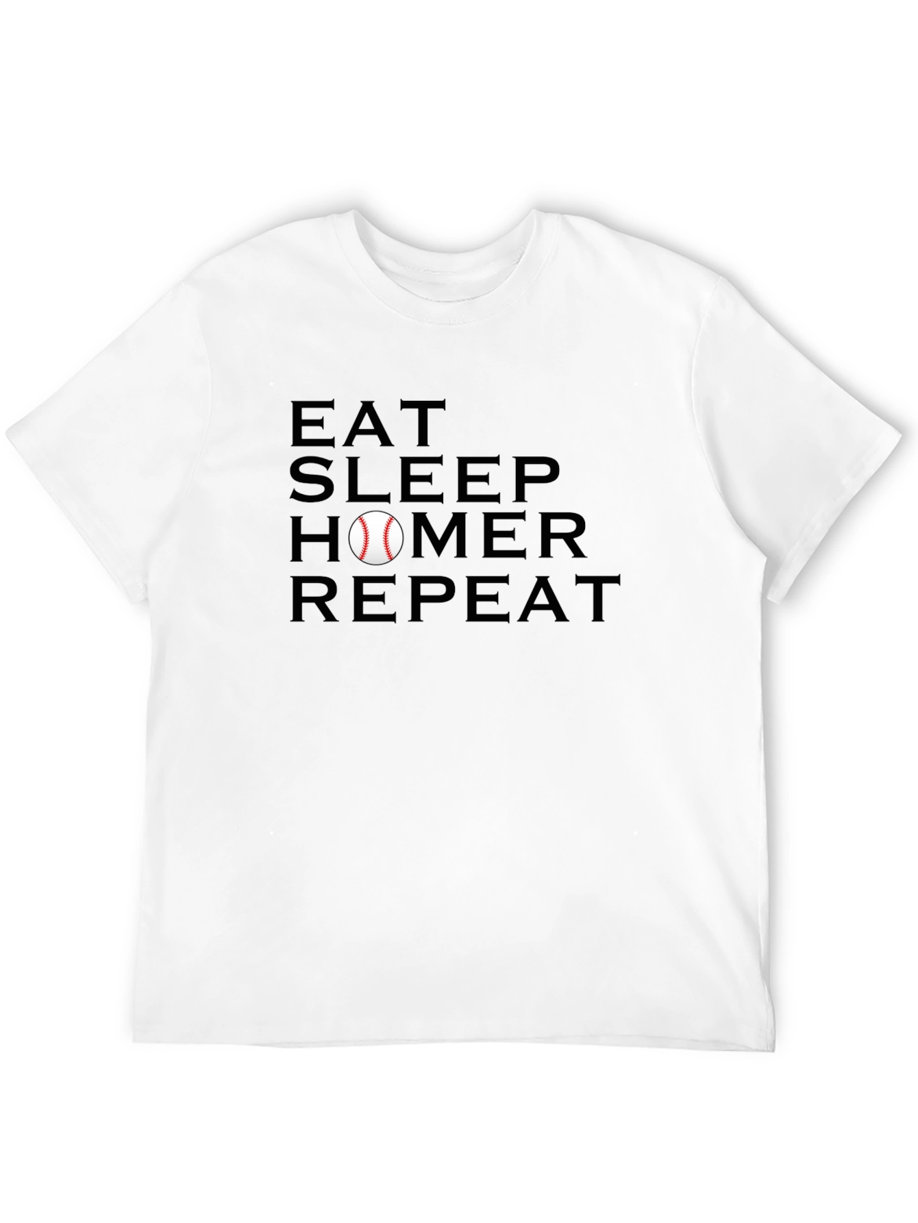 Eat Sleep Homer Repeat Baseball T-Shirt