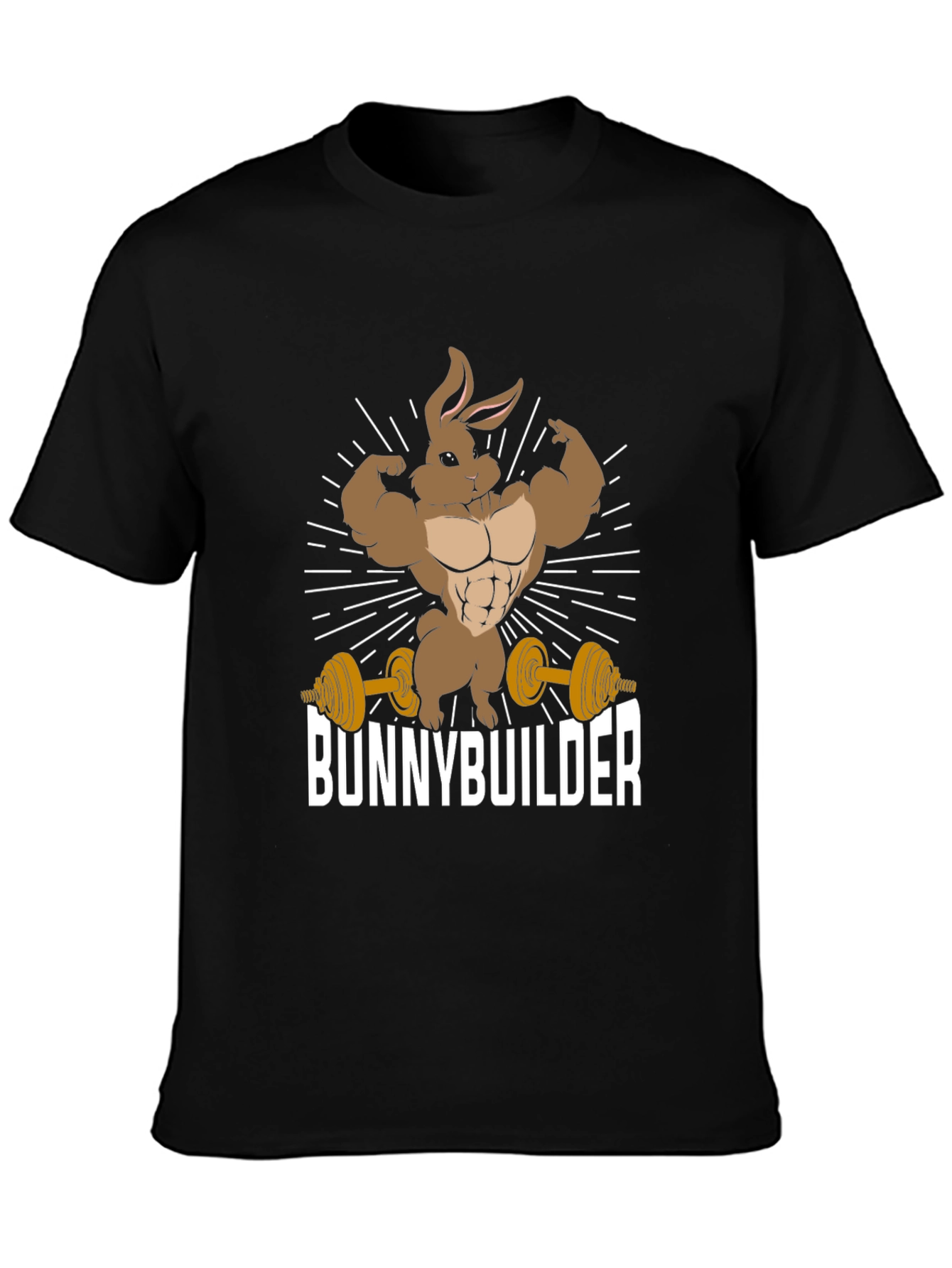 Bunnybuilder Black Graphic T-Shirt