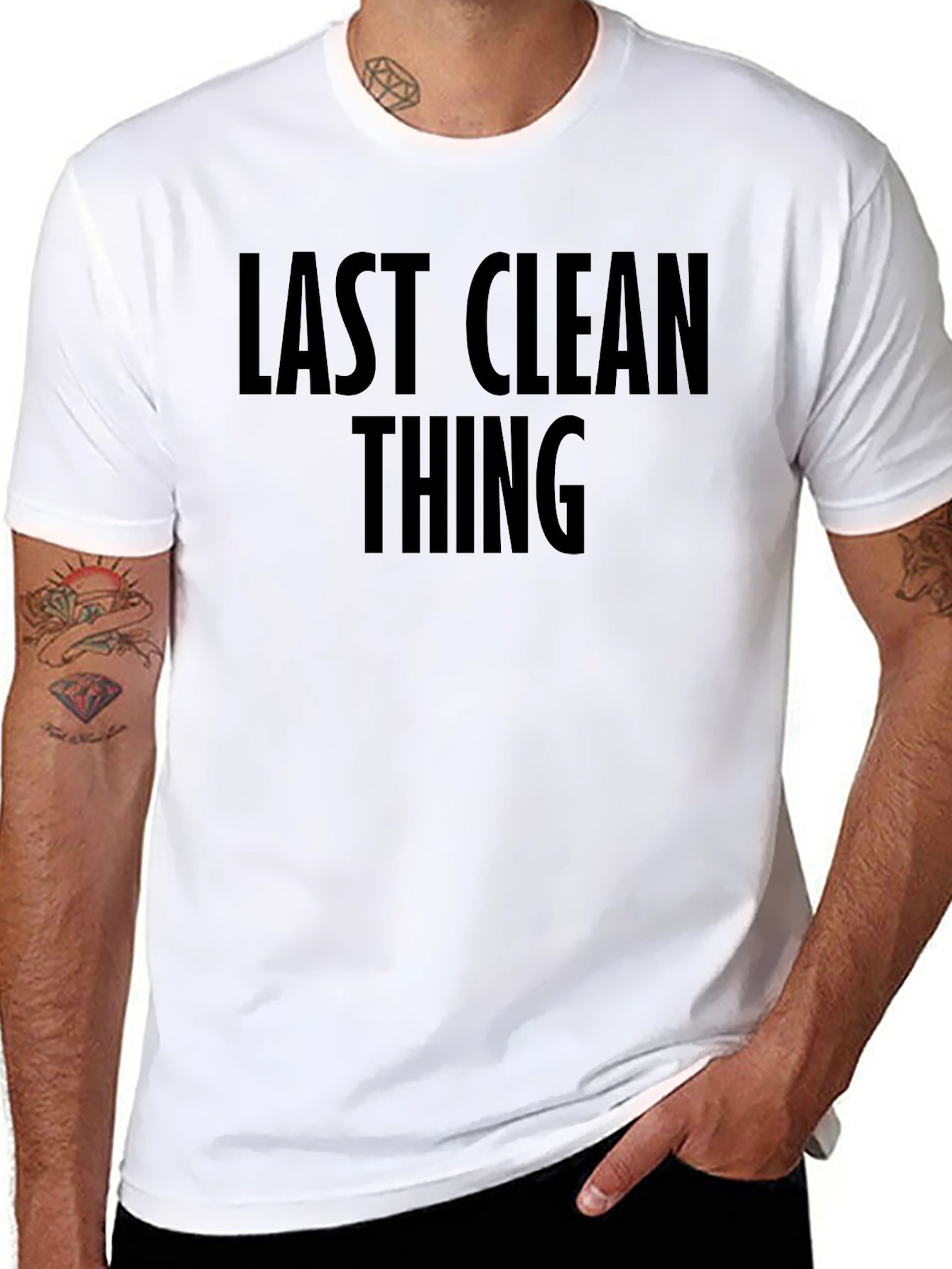 Last Clean Thing Graphic Tee - Black Unisex T-Shirt