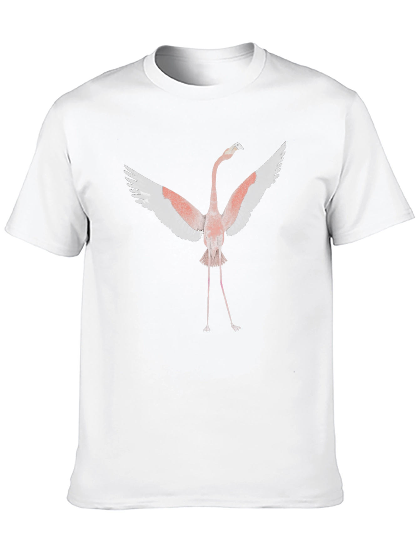 Flamingo Graphic Tee - Trendy Bird Design