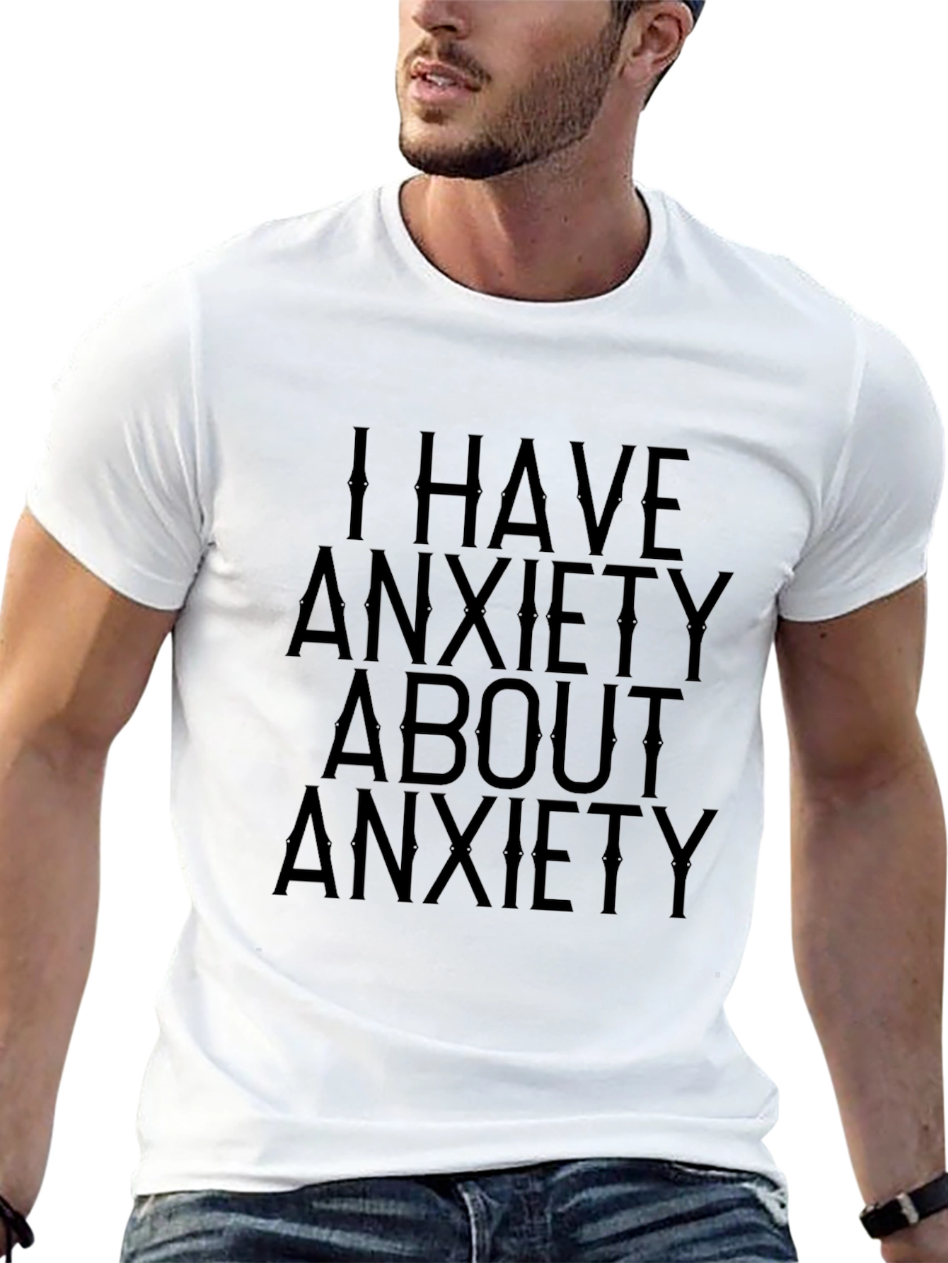 Anxiety T-Shirt - Black Graphic Tee