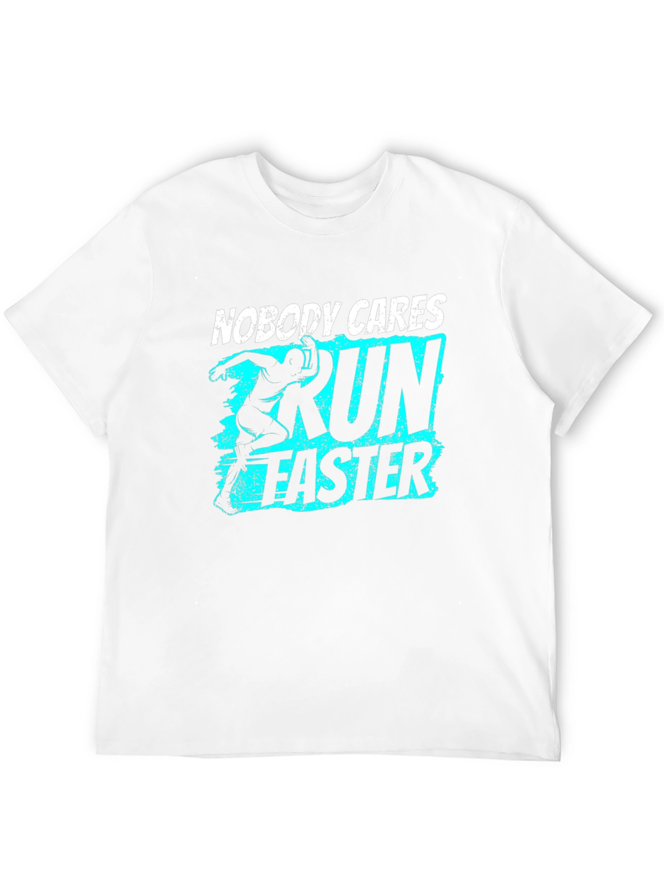 Run Faster Graphic Tee - Black Cotton T-Shirt
