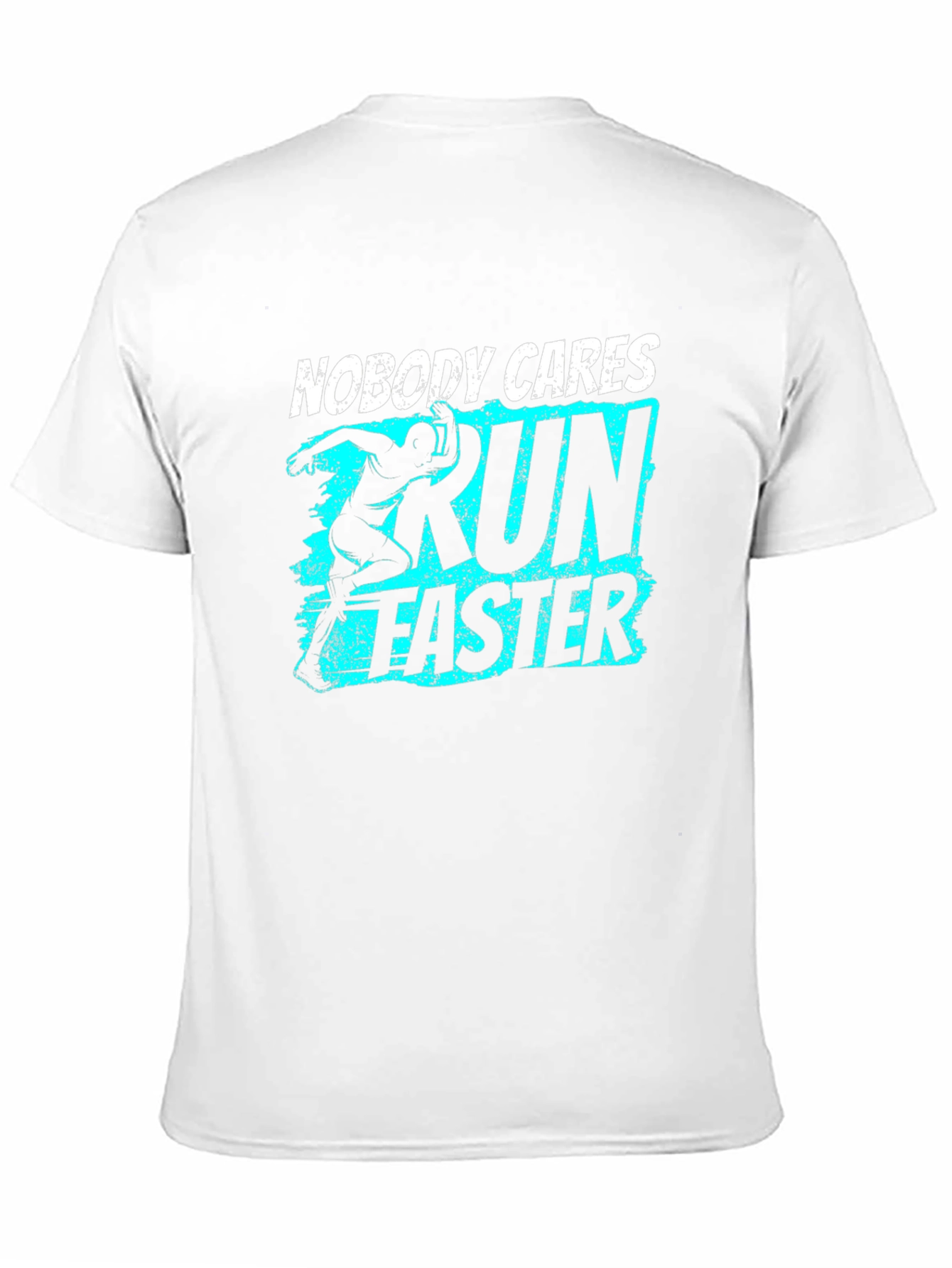 Run Faster Graphic Tee - Black Cotton T-Shirt