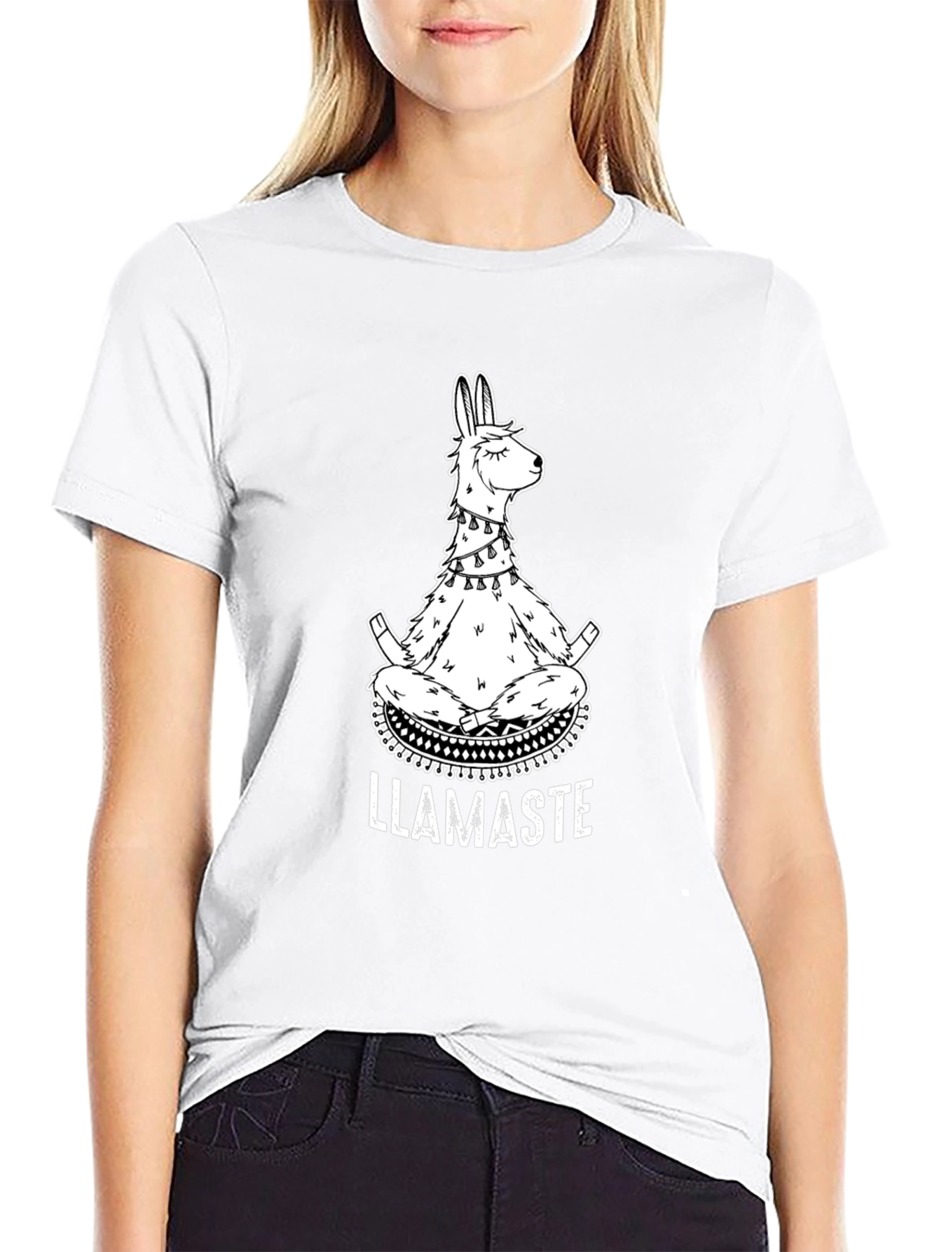 LLAMASTE Meditation T-Shirt