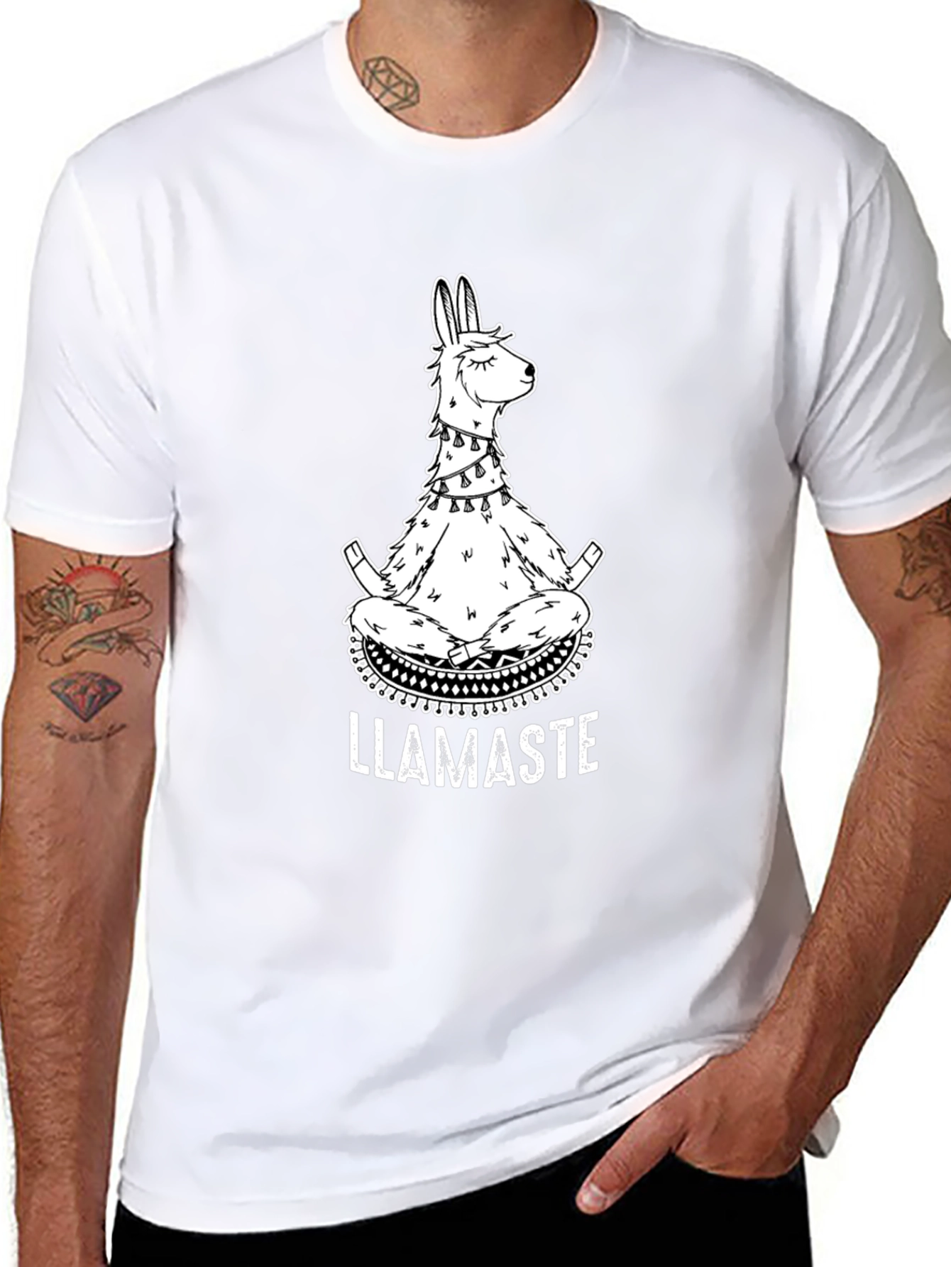 LLAMASTE Meditation T-Shirt