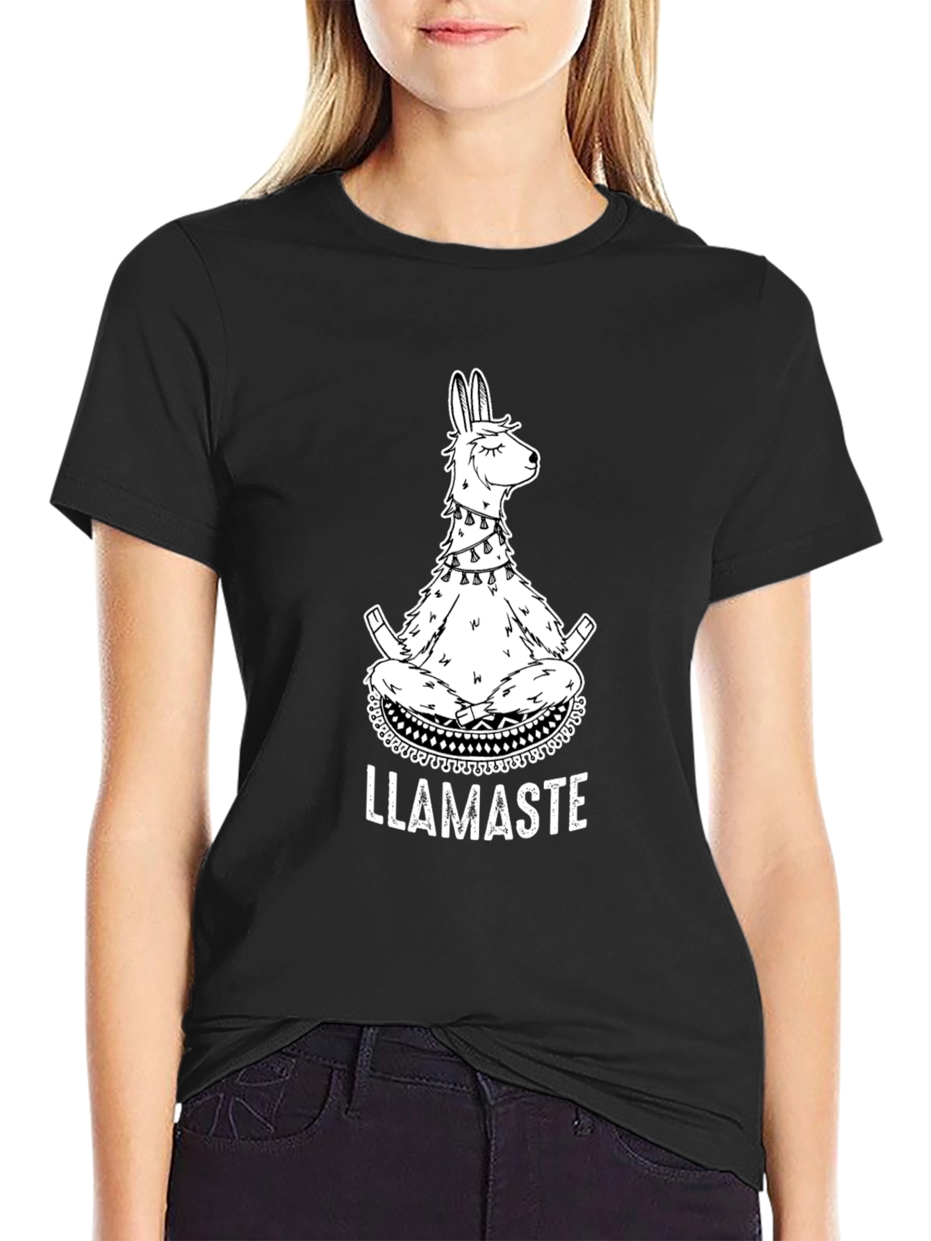LLAMASTE Meditation T-Shirt