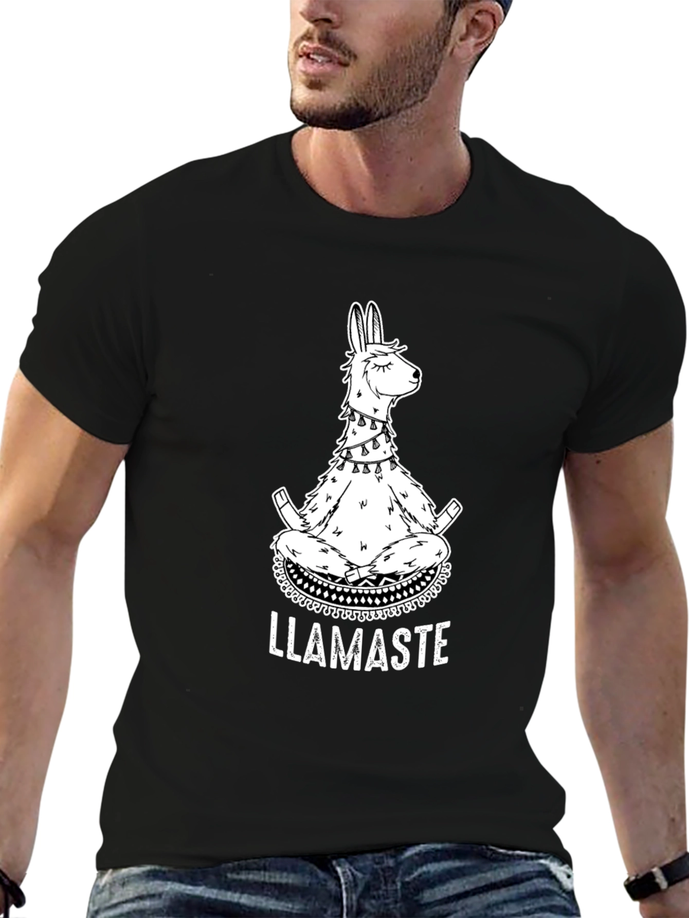 LLAMASTE Meditation T-Shirt
