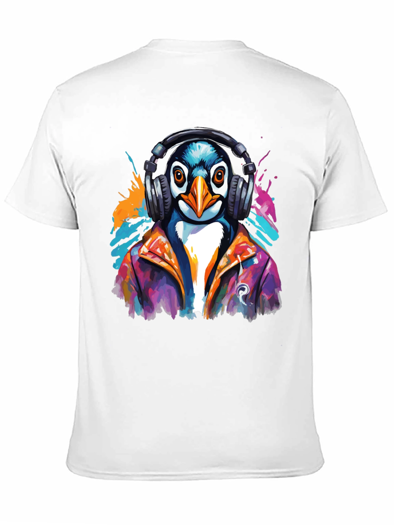 Cool Penguin DJ Graphic Tee - Stylish & Unique