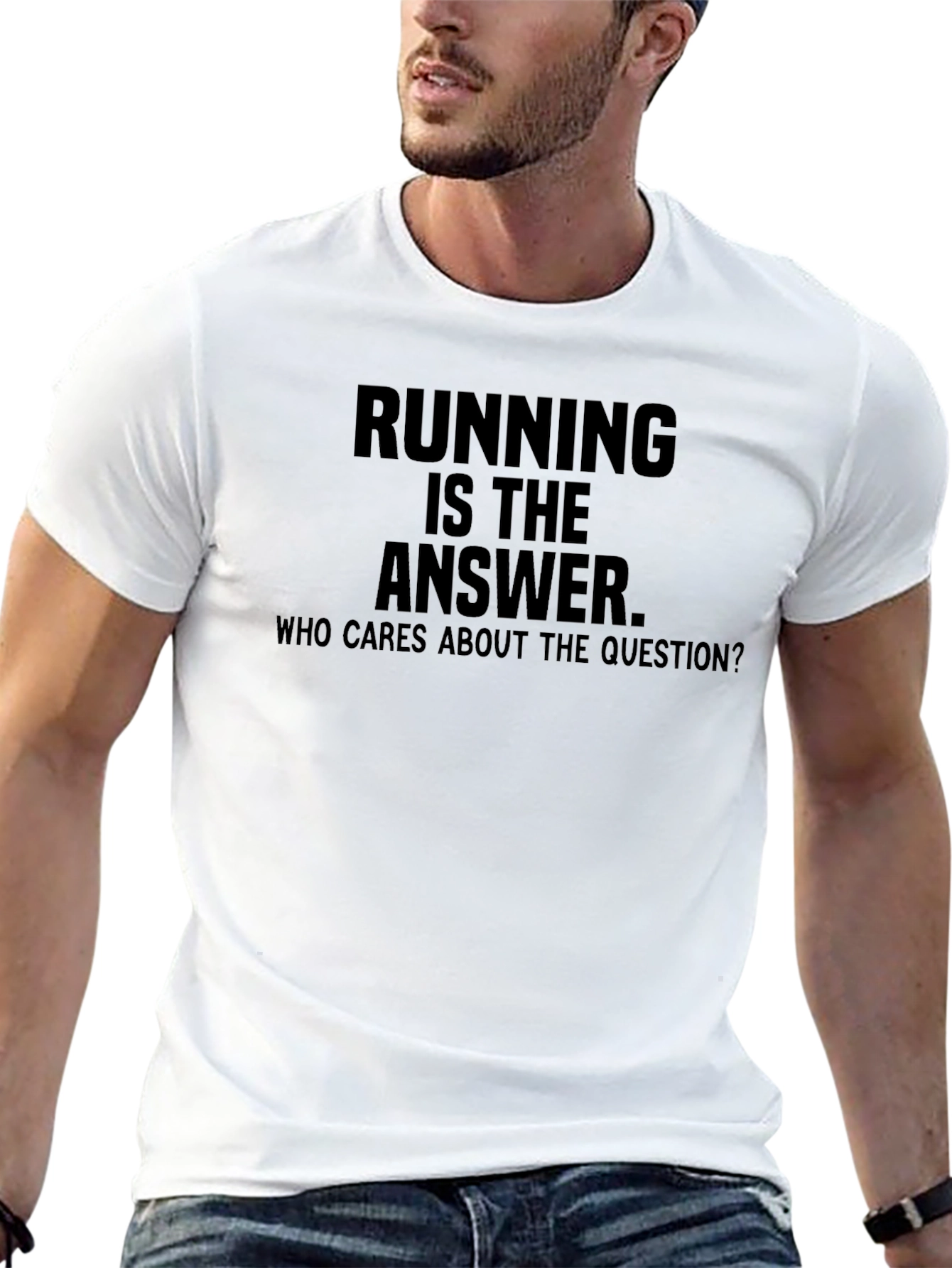 Running is the Answer Graphic T-Shirt
