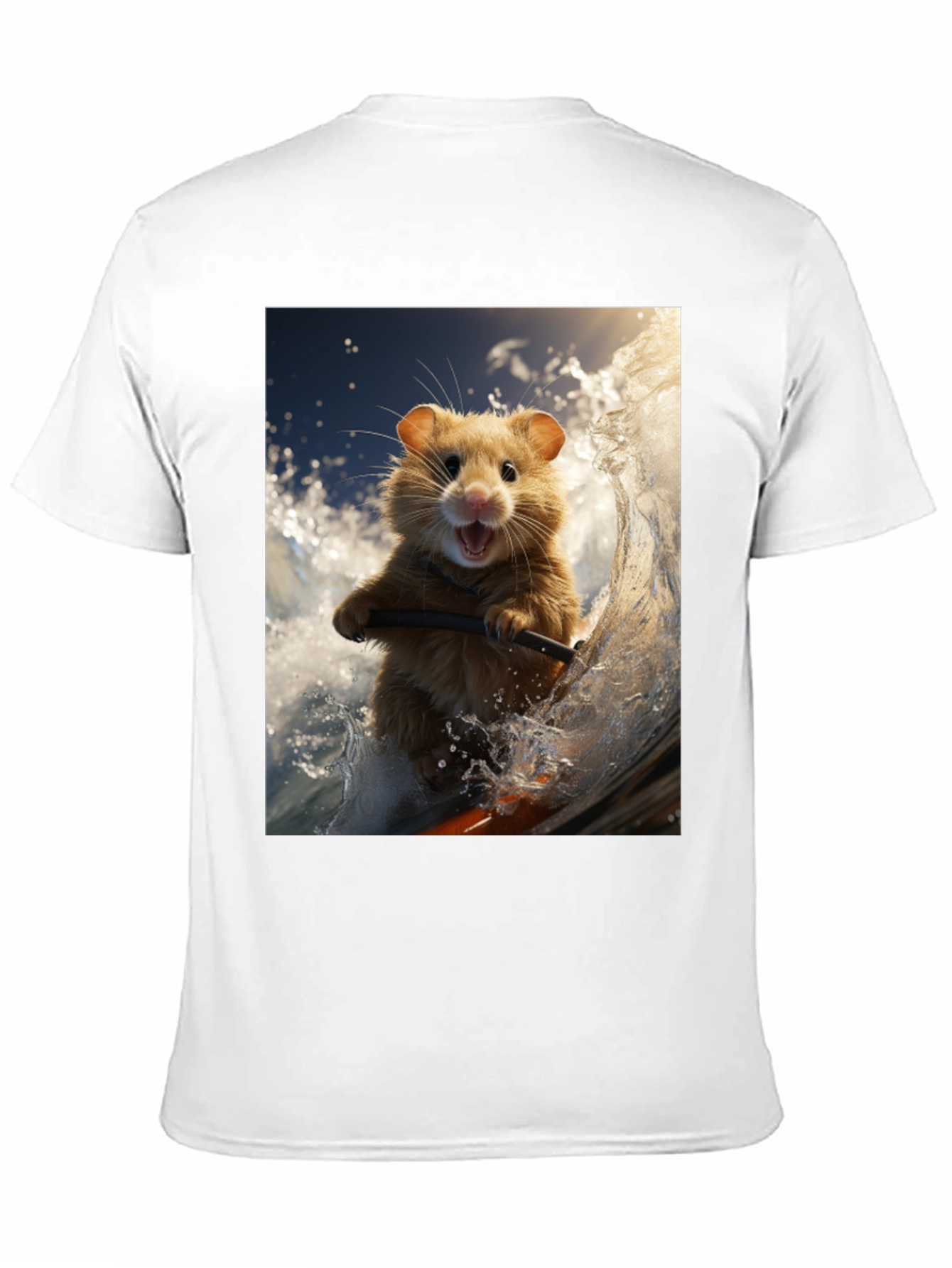 Hamster Surfing T-Shirt - Ride the Wave!