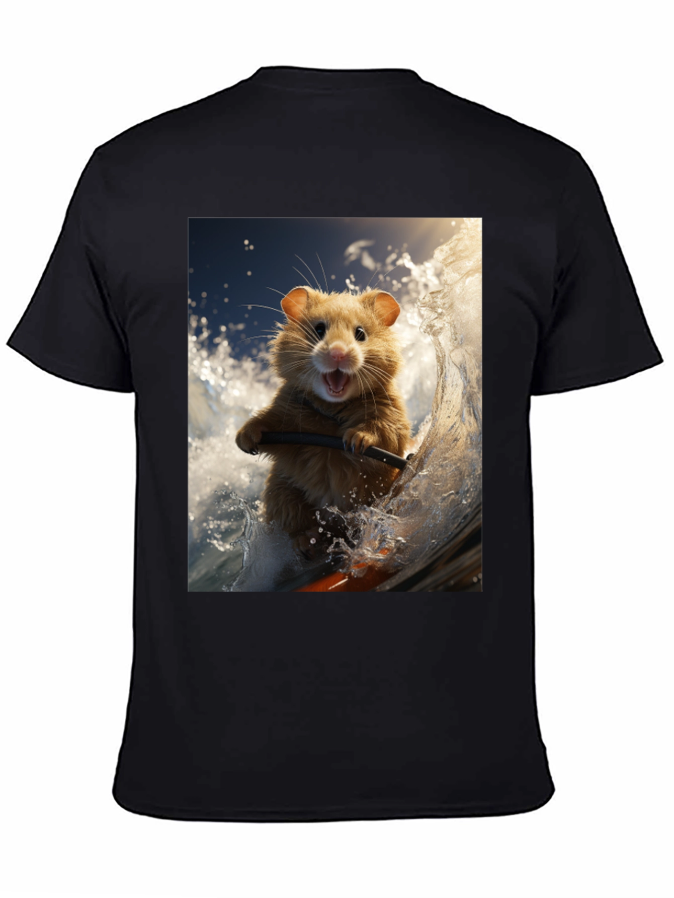 Hamster Surfing T-Shirt - Ride the Wave!