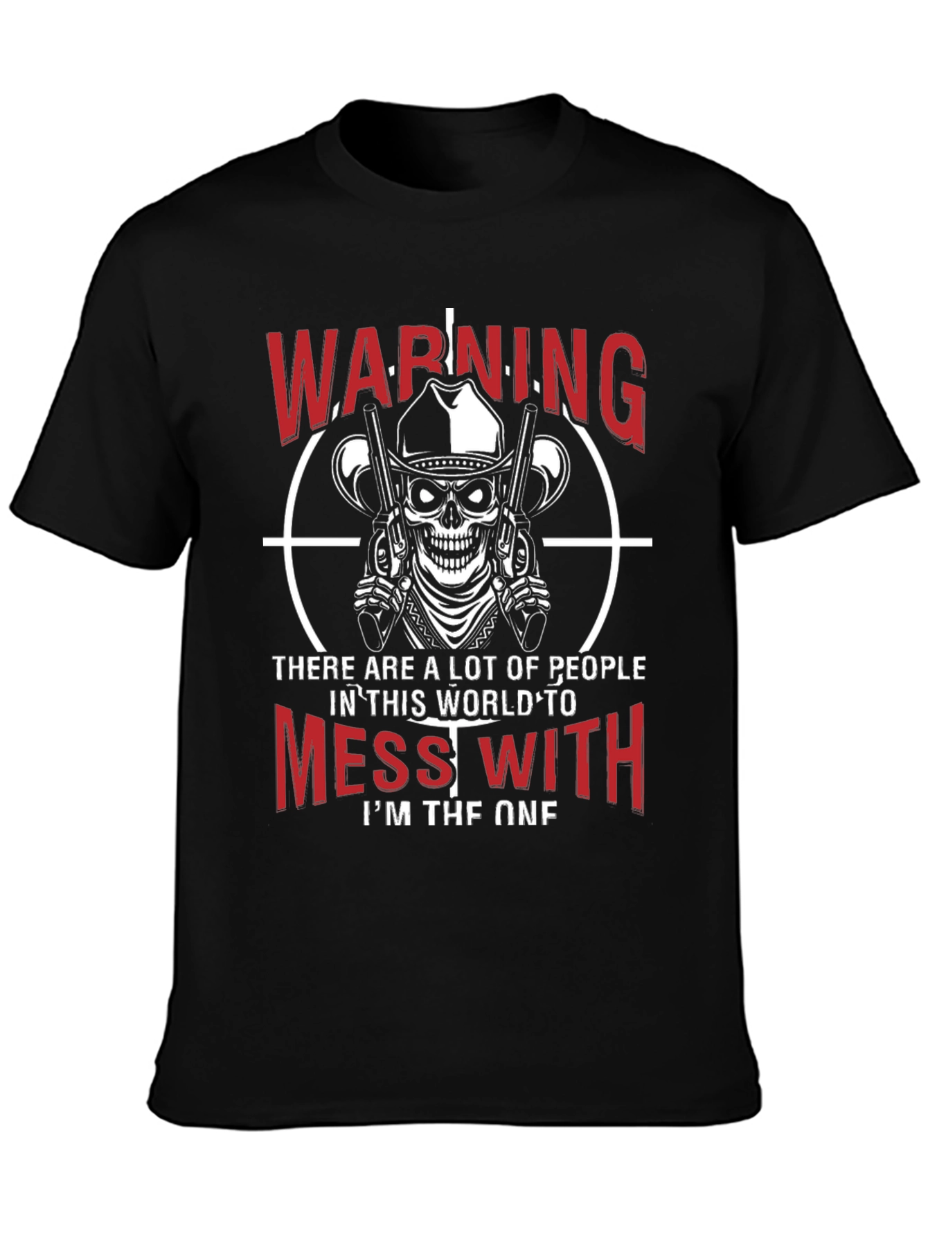 Warning Skull Cowboy Graphic Tee