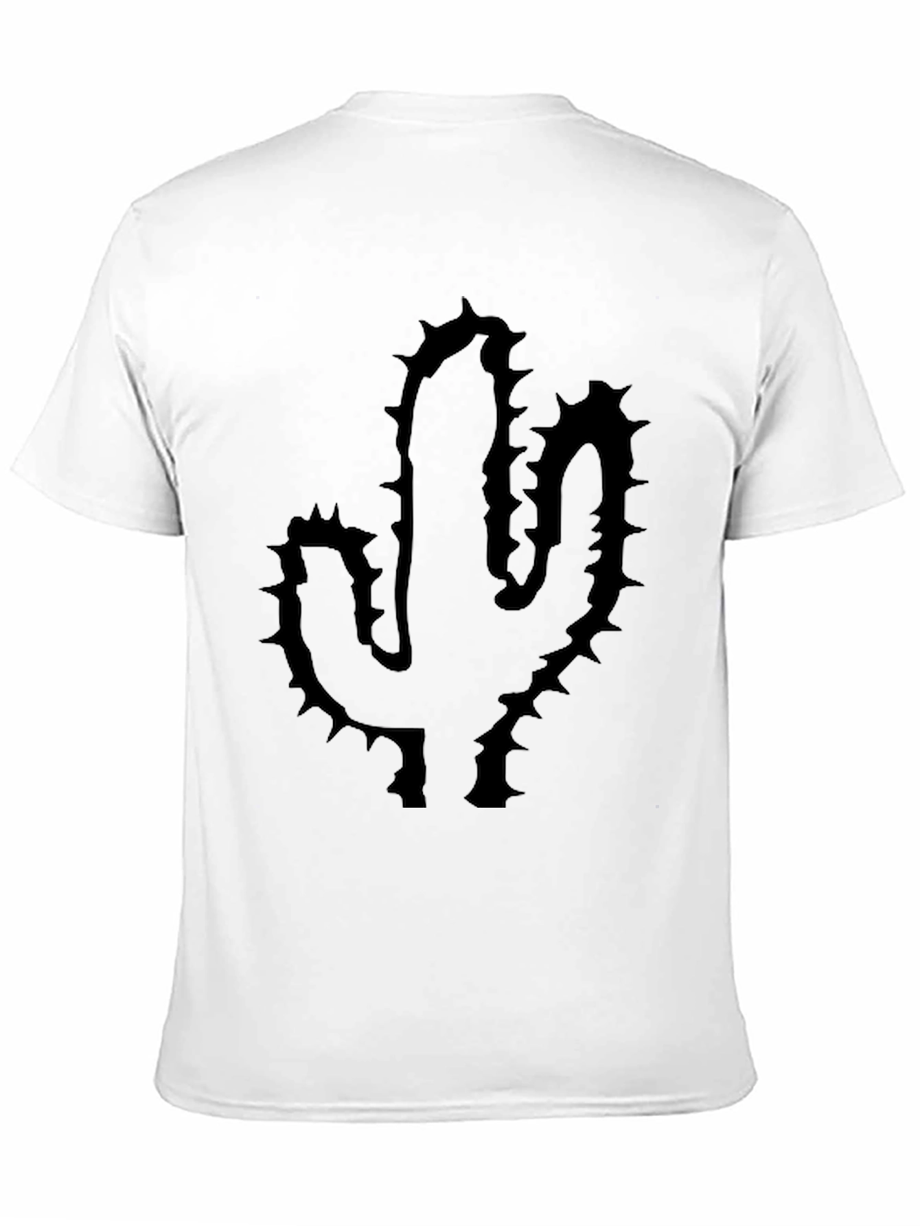Mens Black Cactus Graphic Tee
