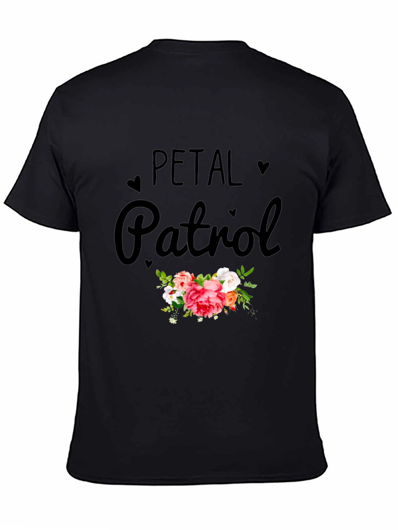 Petal Patrol Graphic T-Shirt - Black