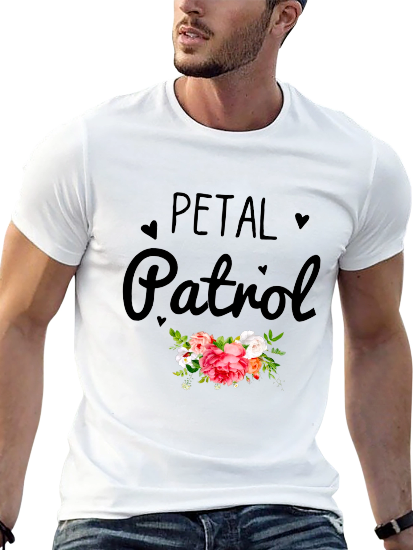 Petal Patrol Graphic T-Shirt - Black