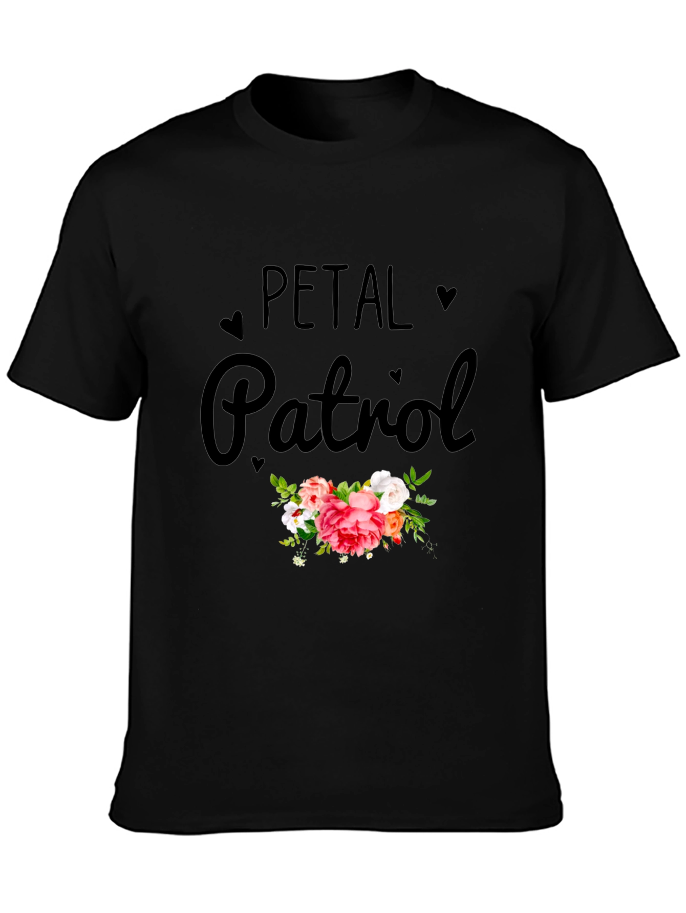 Petal Patrol Graphic T-Shirt - Black