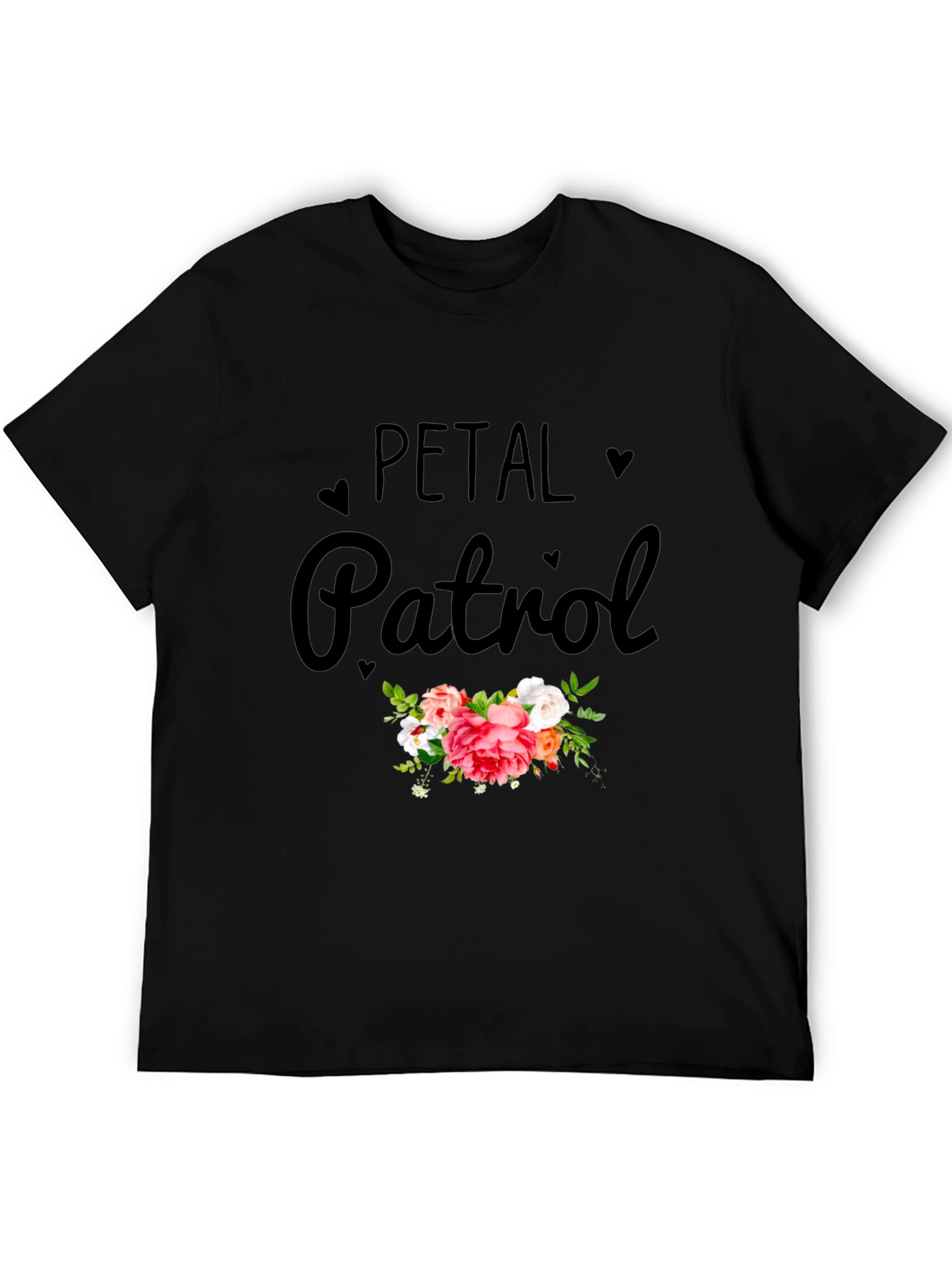 Petal Patrol Graphic T-Shirt - Black