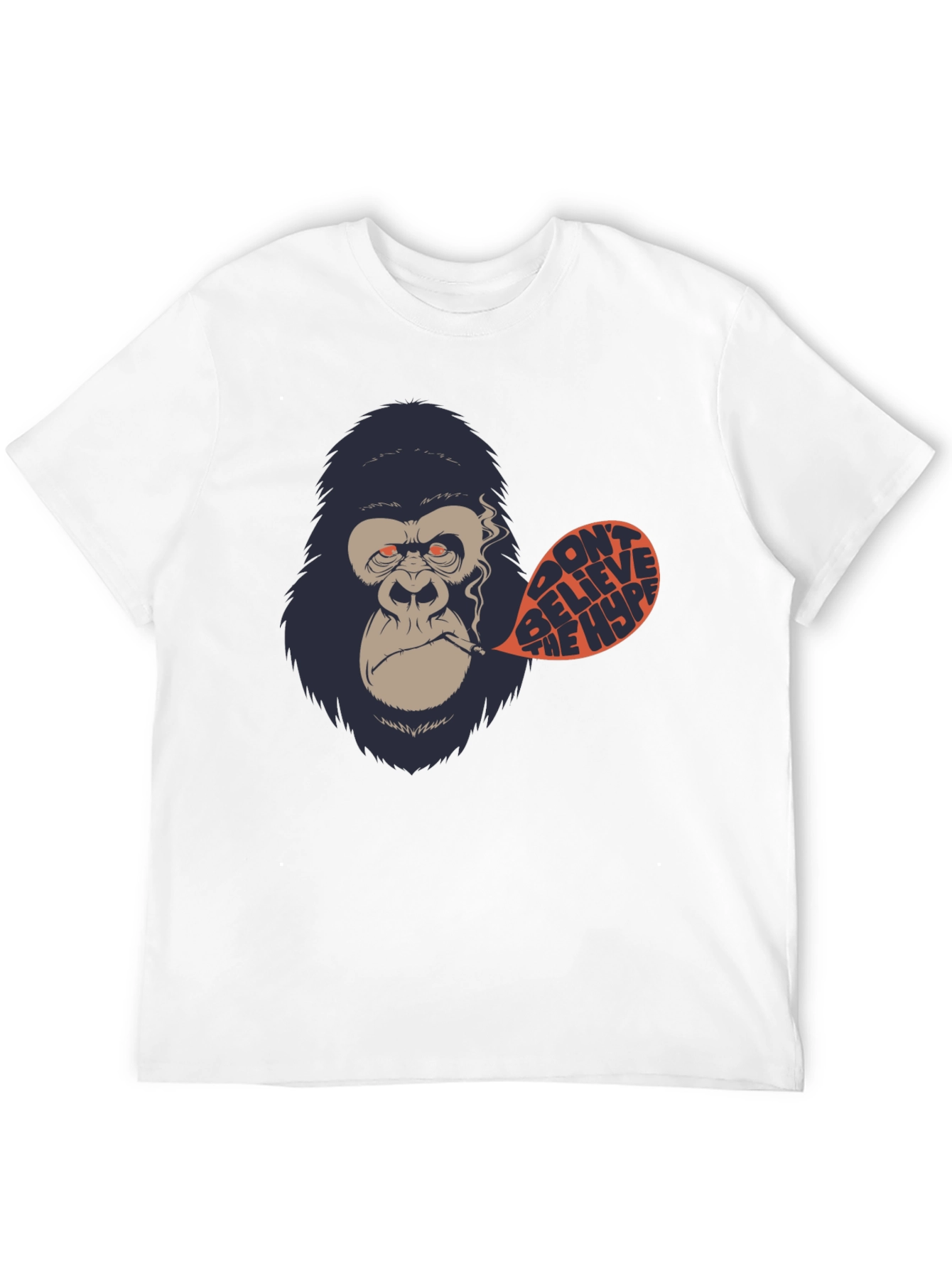 Dont Believe the Hype Gorilla Graphic Tee
