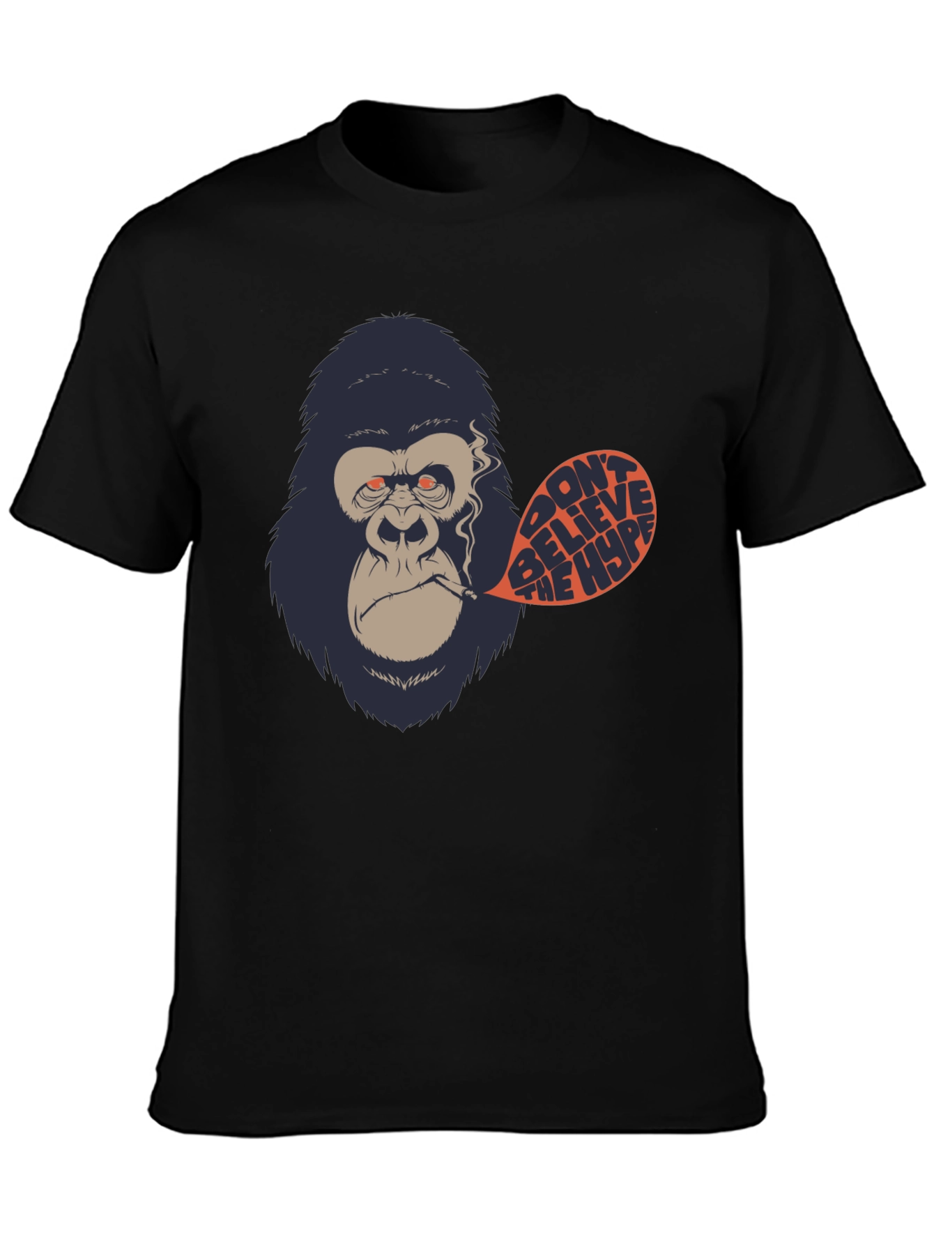 Dont Believe the Hype Gorilla Graphic Tee