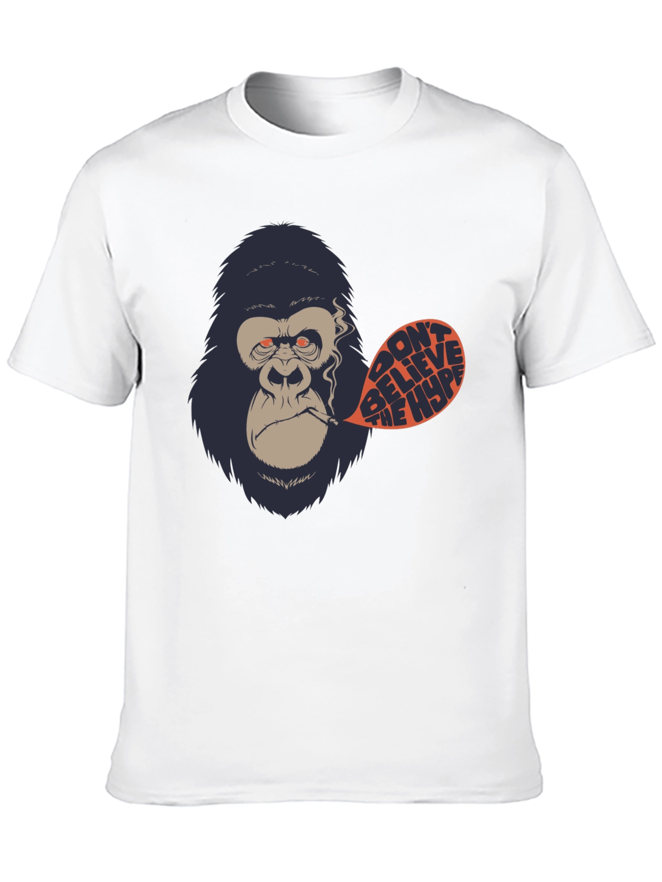 Dont Believe the Hype Gorilla Graphic Tee