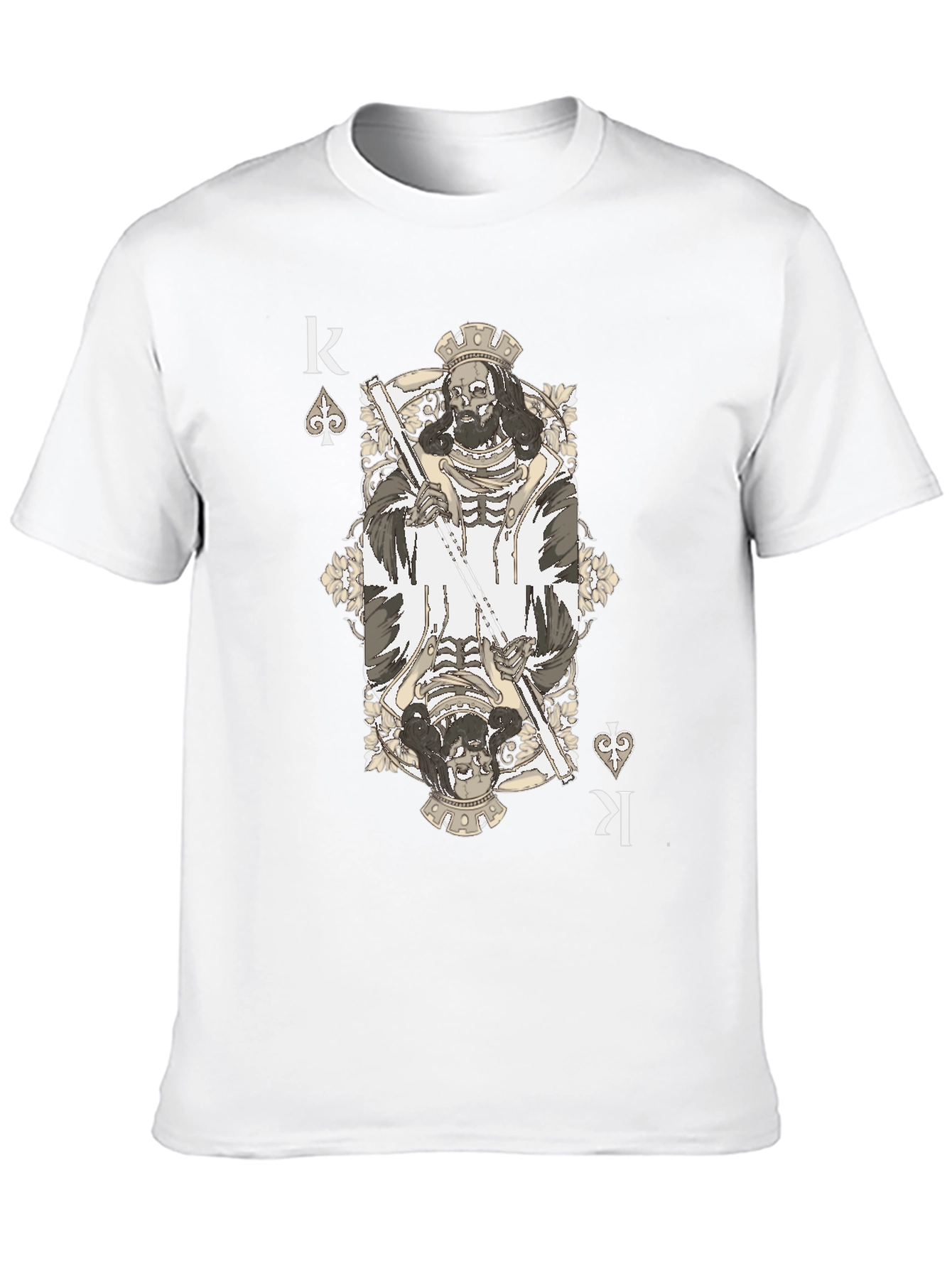 King of Spades T-Shirt - Grim Reaper Design