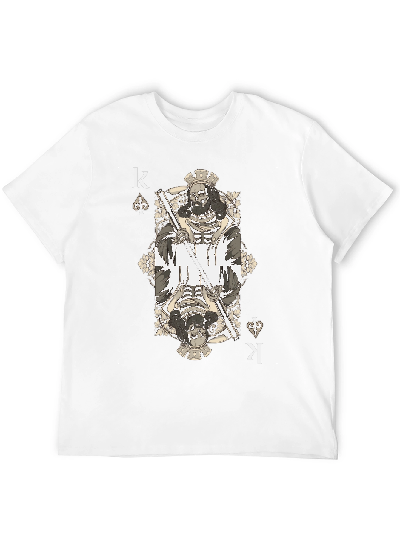 King of Spades T-Shirt - Grim Reaper Design