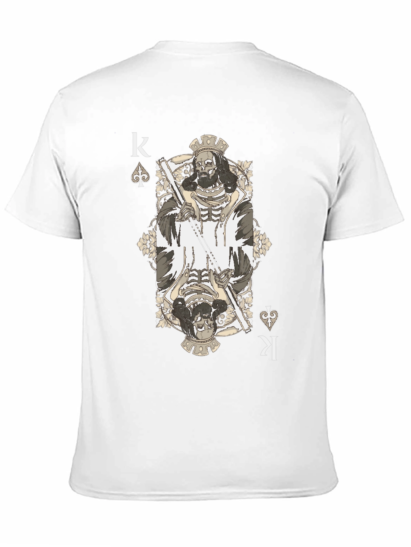 King of Spades T-Shirt - Grim Reaper Design