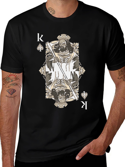 King of Spades T-Shirt - Grim Reaper Design