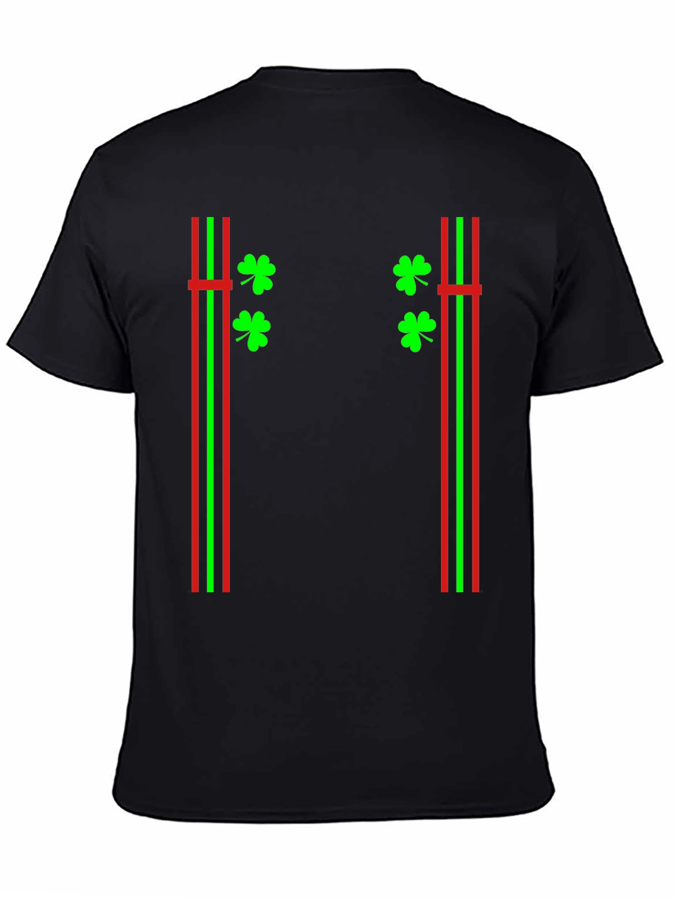 St. Patricks Day Suspender Shamrock T-Shirt