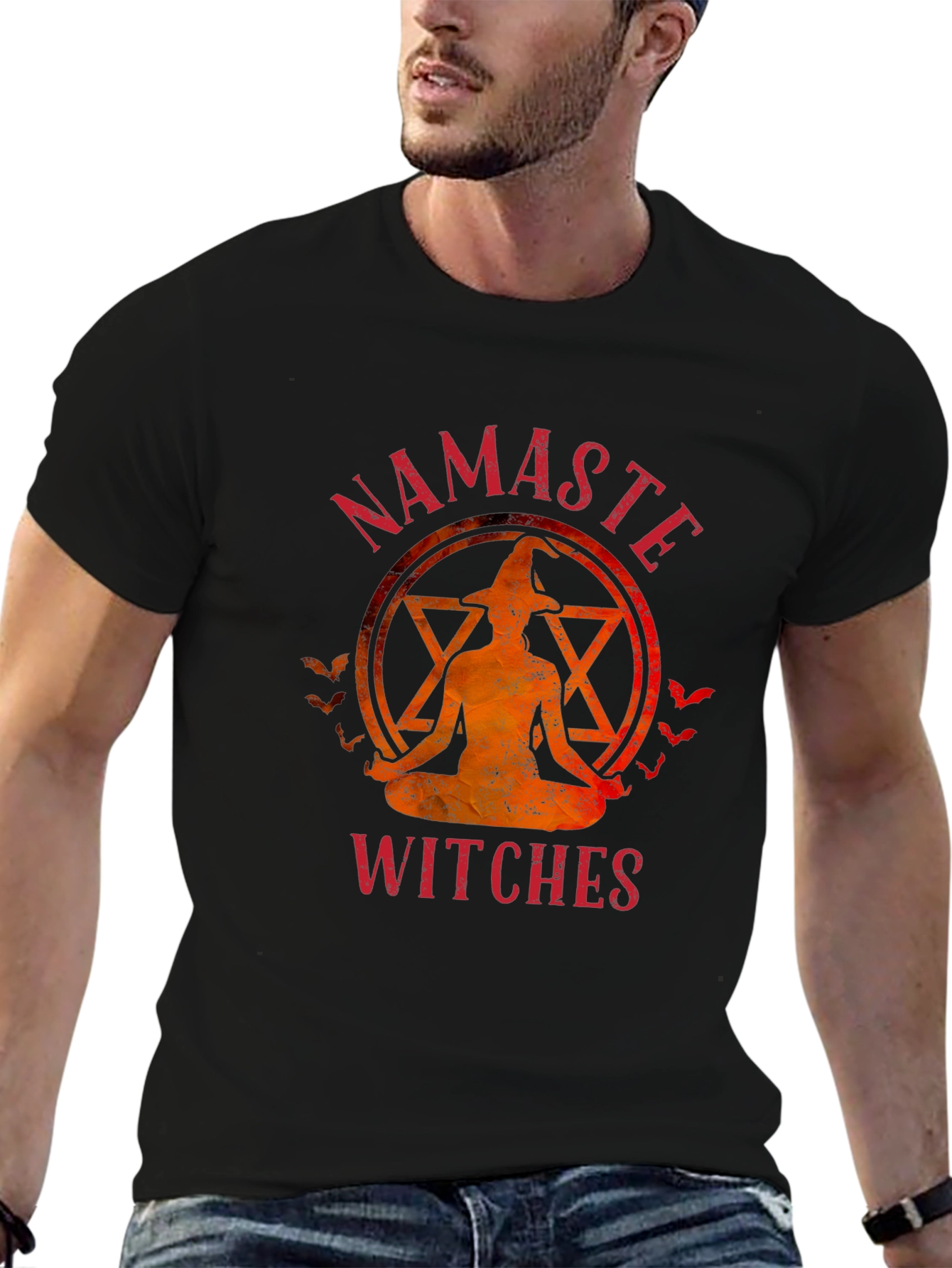 Namaste Witches T-Shirt Halloween Yoga Tee