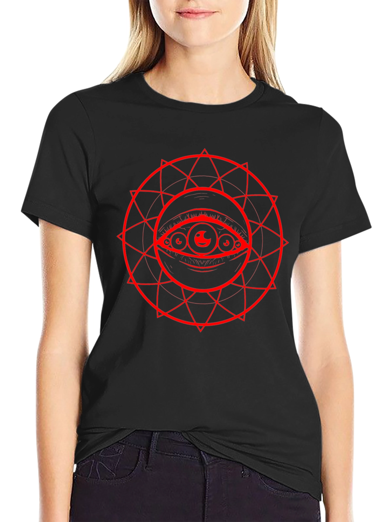 Mystic Eye Graphic Black T-Shirt