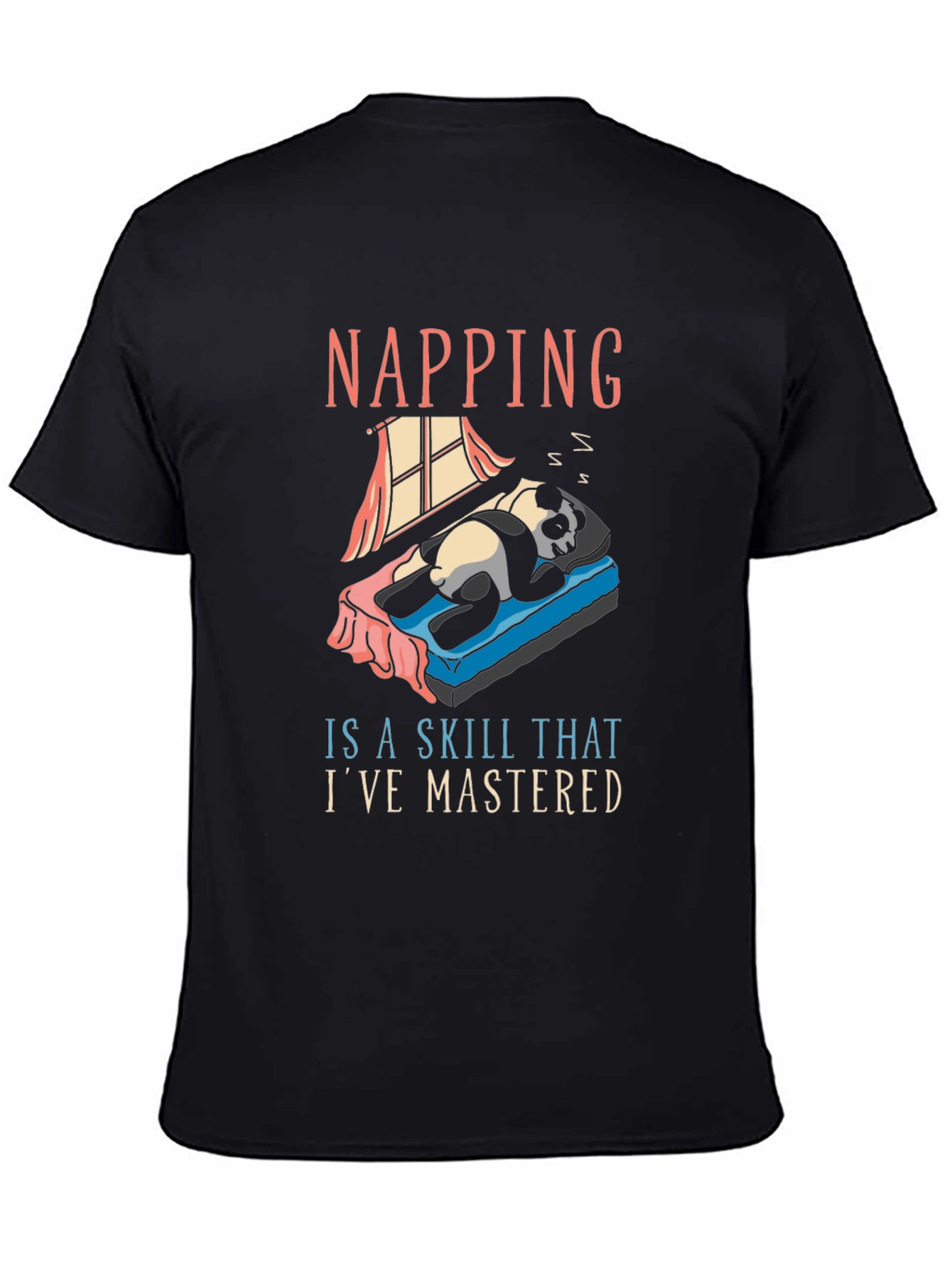 Napping Skill Panda T-Shirt - Comfy Cotton Tee