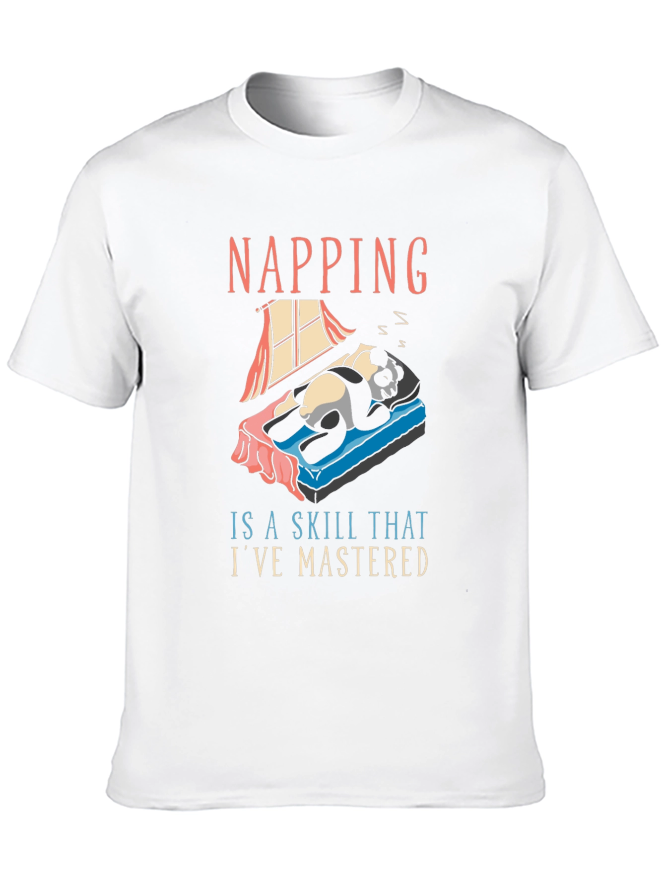 Napping Skill Panda T-Shirt - Comfy Cotton Tee