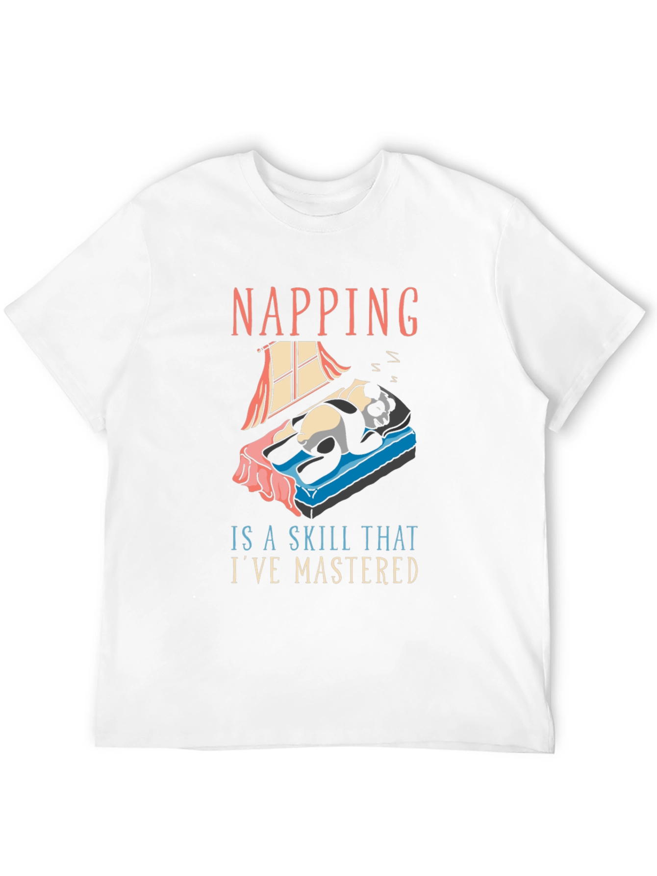 Napping Skill Panda T-Shirt - Comfy Cotton Tee