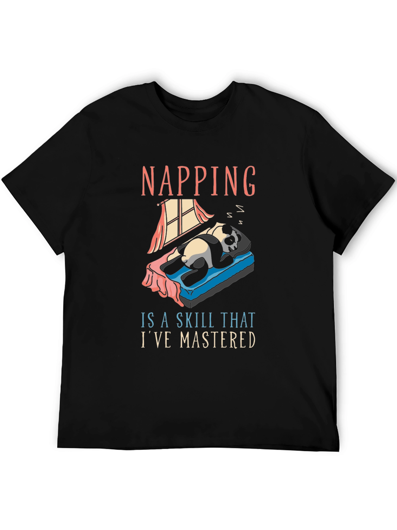 Napping Skill Panda T-Shirt - Comfy Cotton Tee