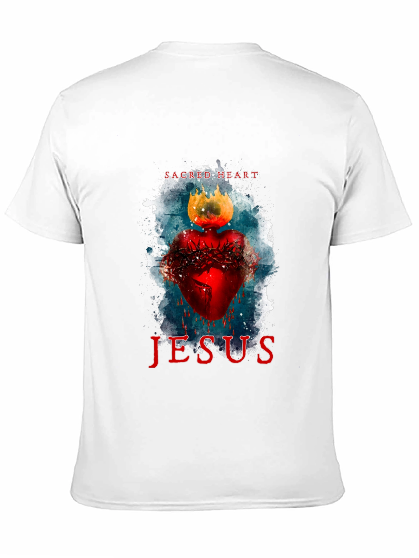 Sacred Heart Jesus Graphic T-Shirt - Black