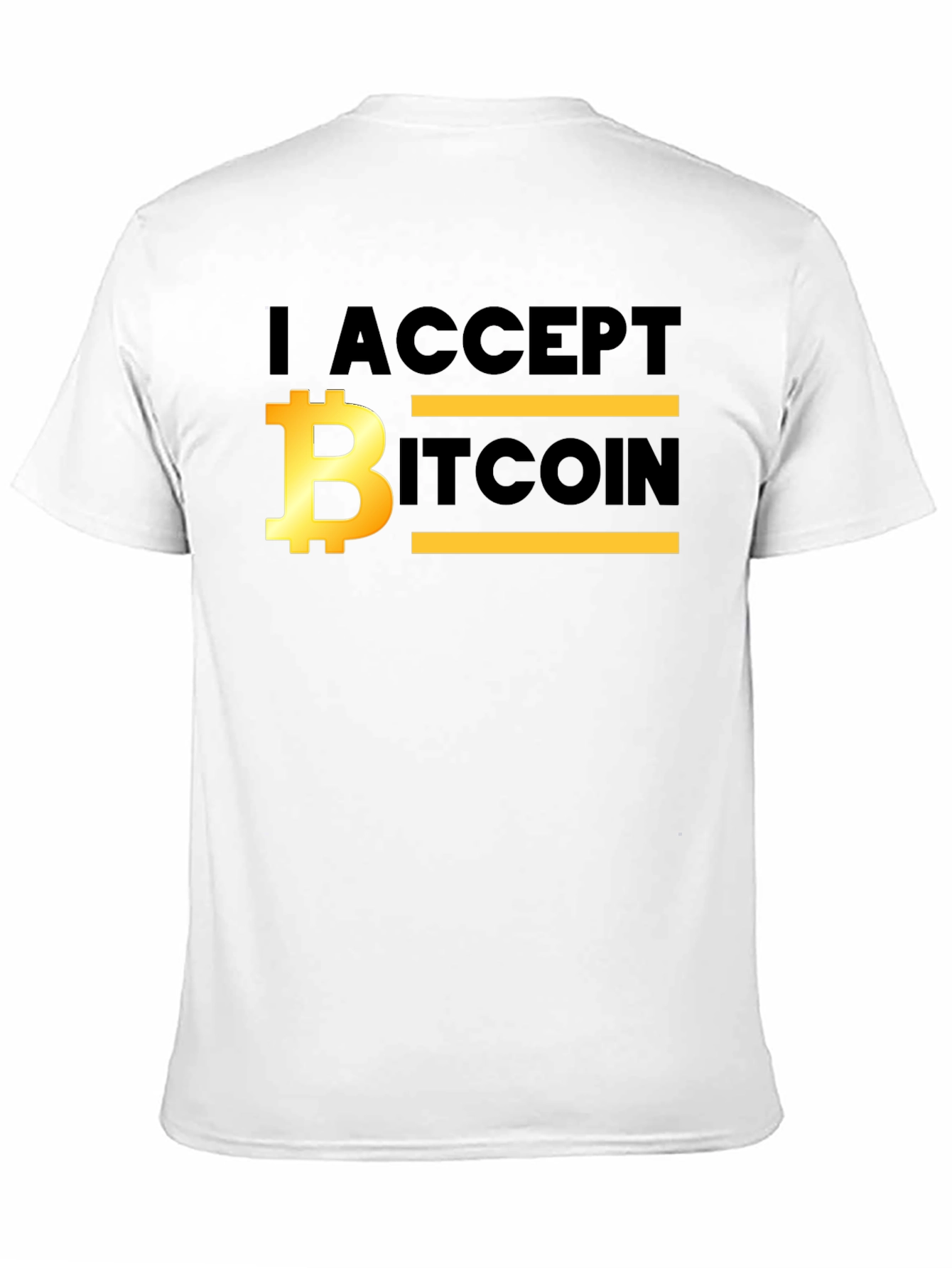 I Accept Bitcoin T-Shirt - Crypto Fan Apparel